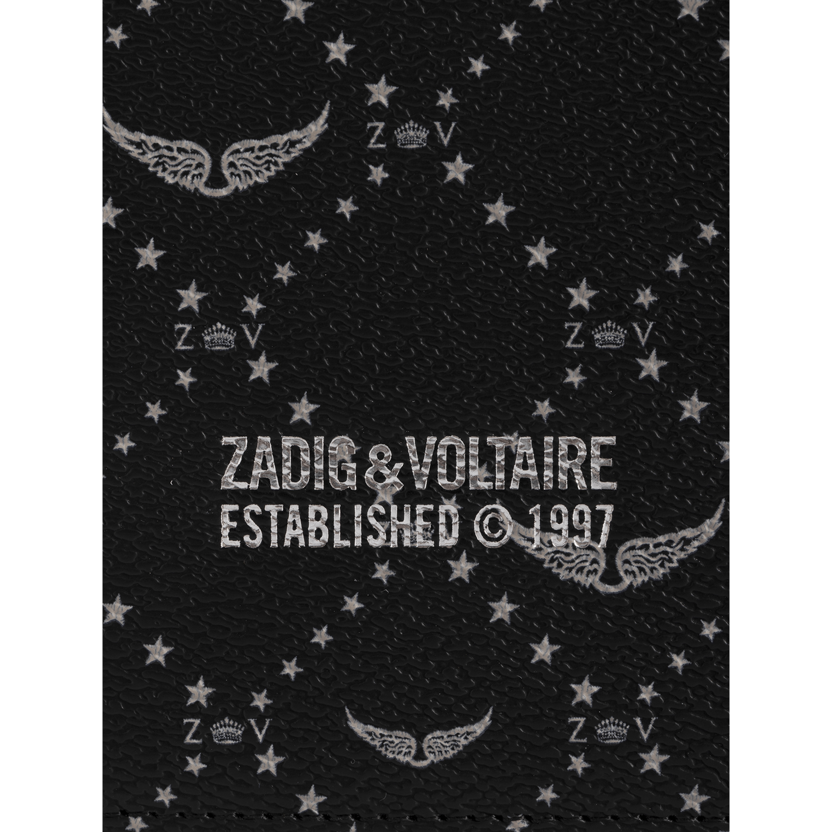 Porte-passeport effet cuir ZADIG&VOLTAIRE Noir