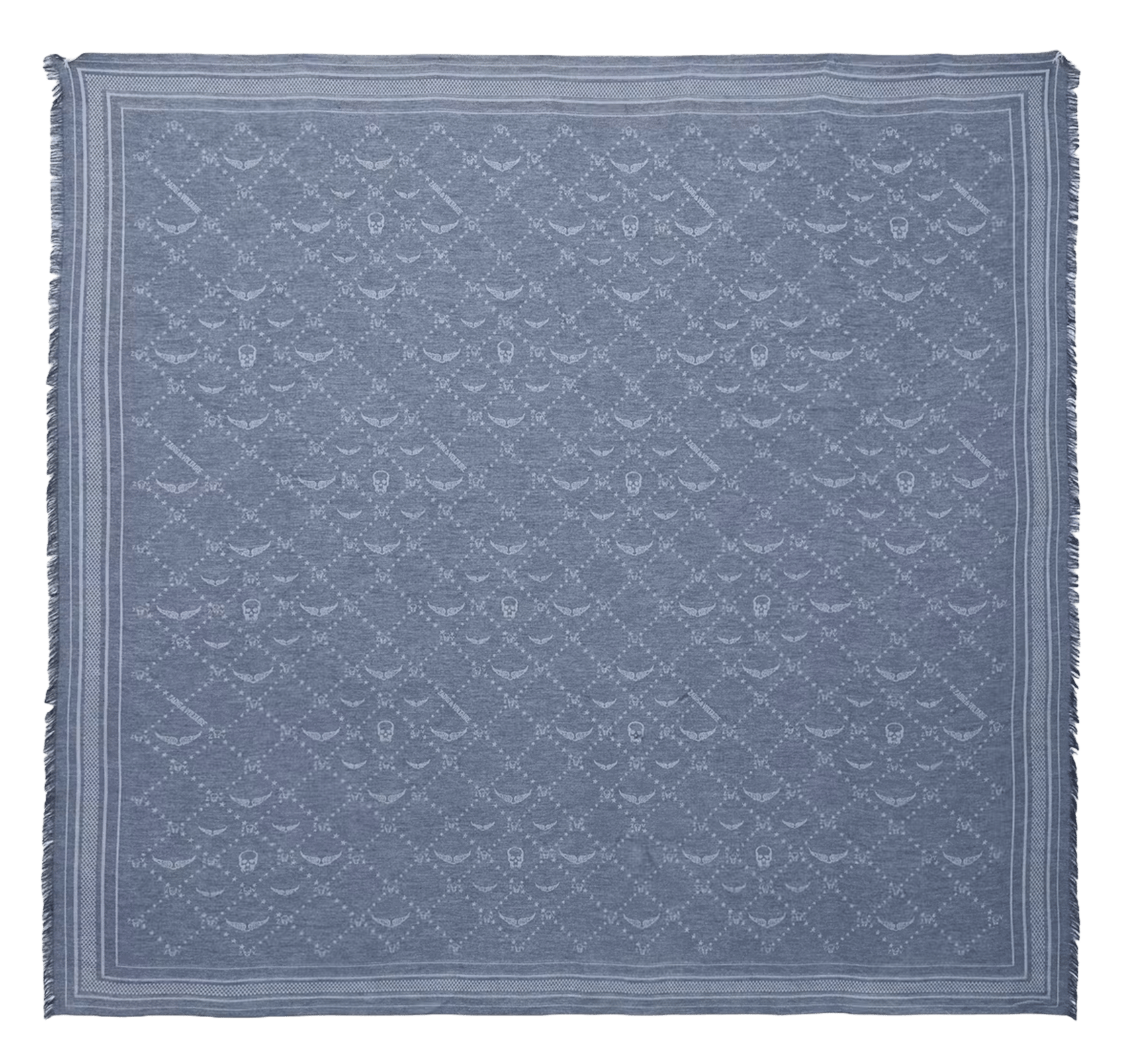 Bedrucktes Jacquard-Tuch ZADIG&VOLTAIRE Blau