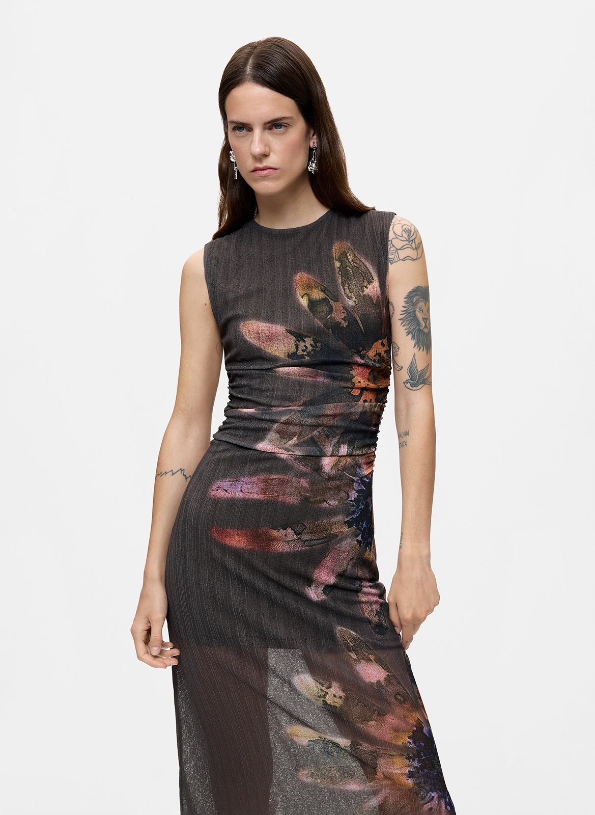 Robe longue moulante DESIGUAL Noir