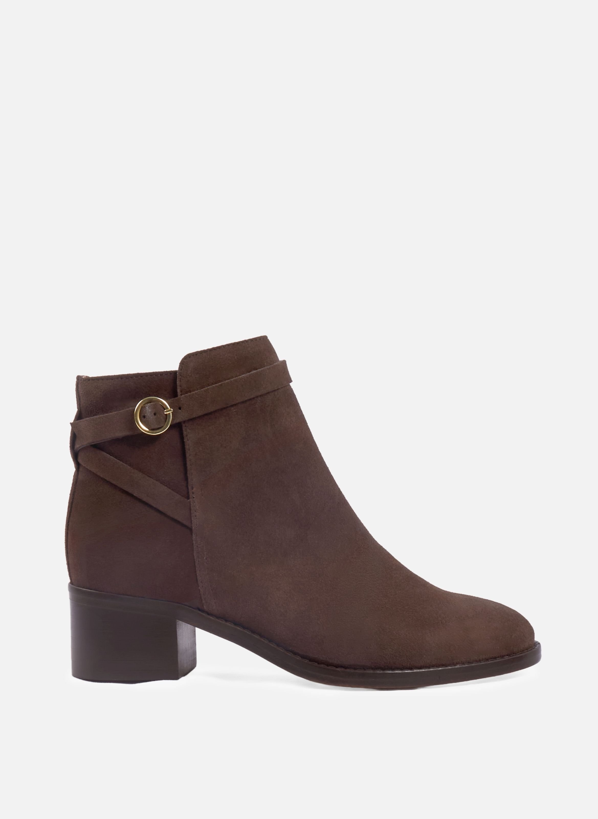 Suede riding boots JULES & JENN Brown
