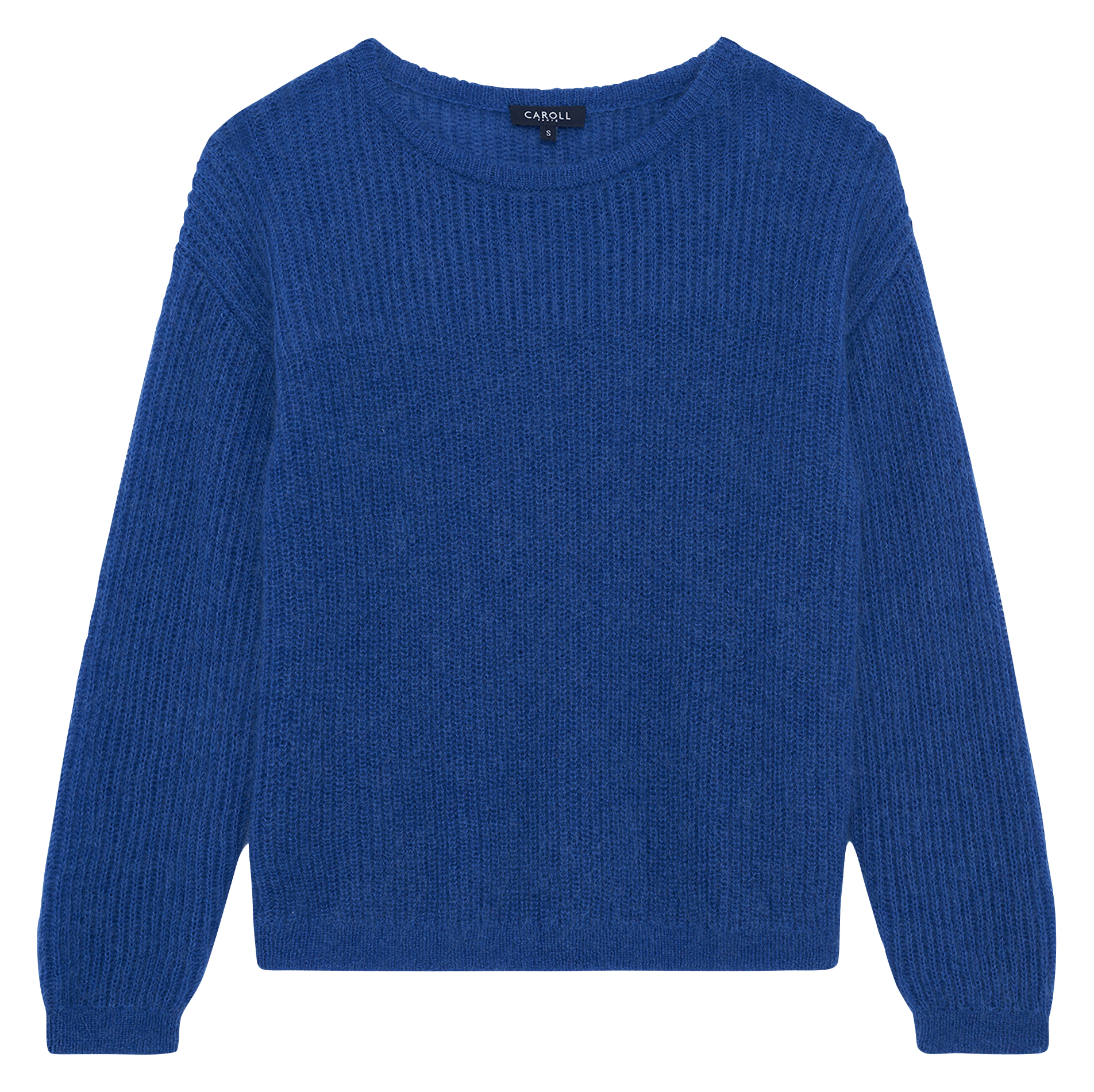 Straight round neck sweater CAROLL Blue