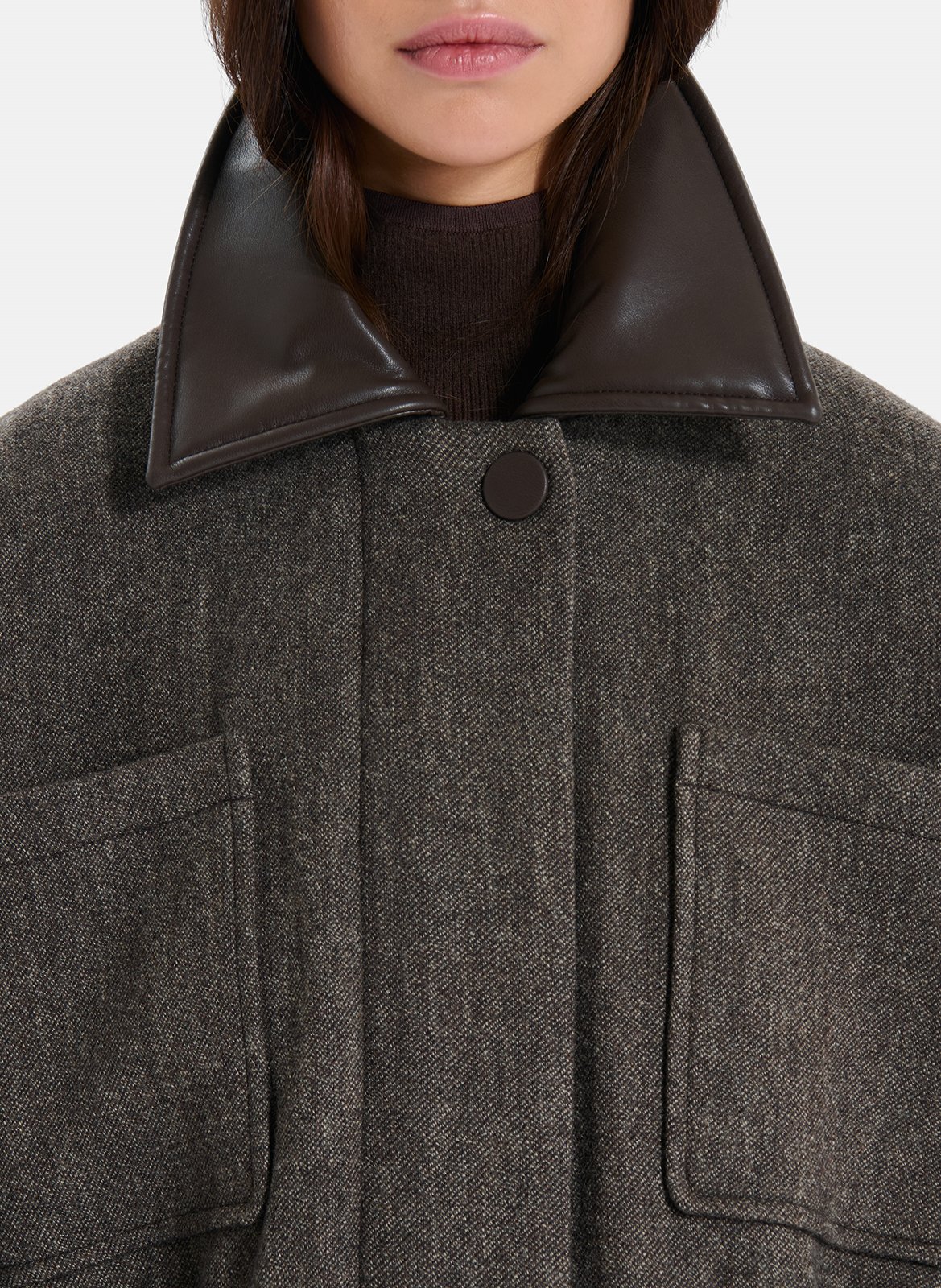 Oversized wool coat ZAPA Brown