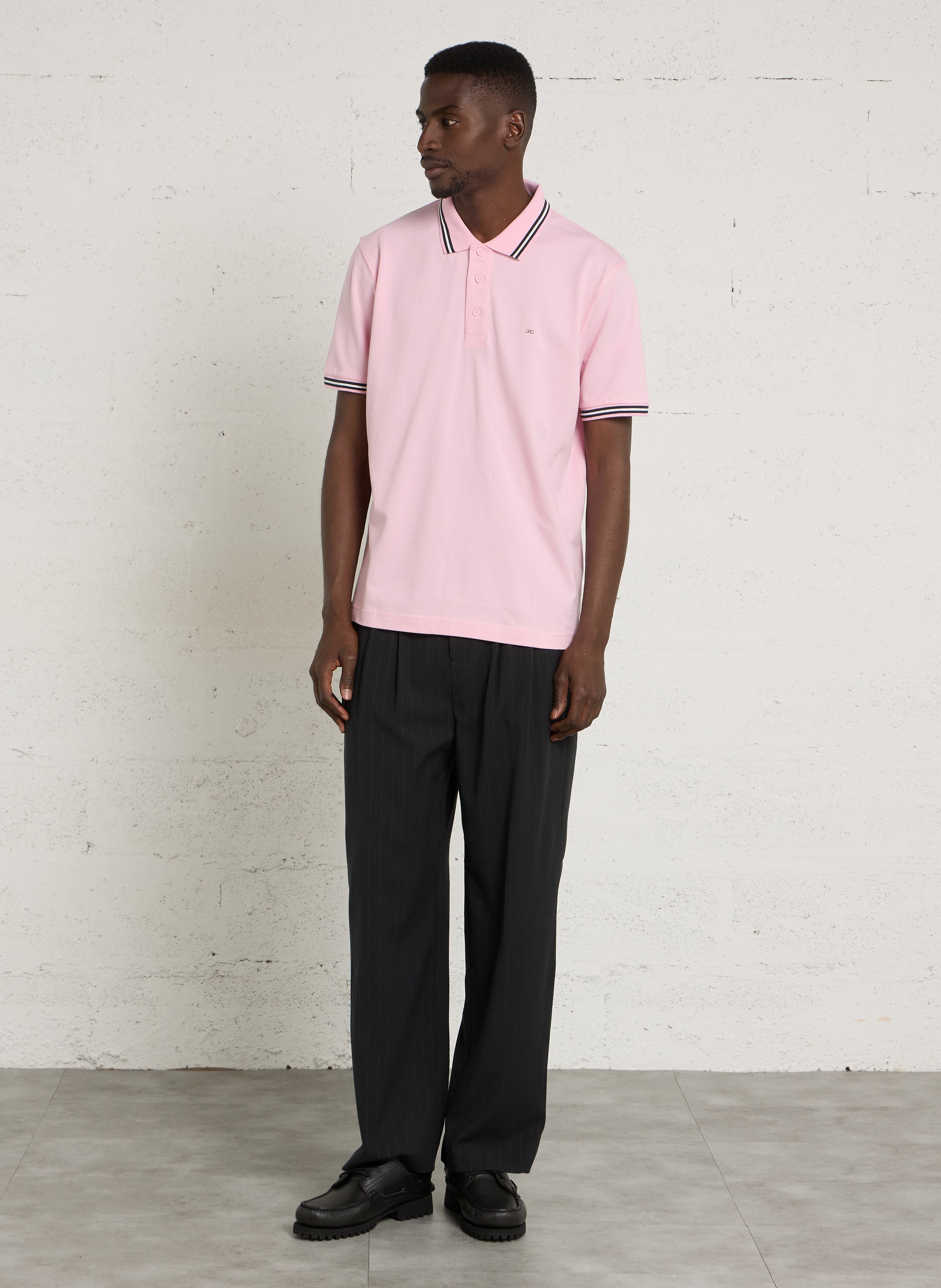 Polo mit kurzen Ärmeln, einfarbig EDEN PARK Rosa