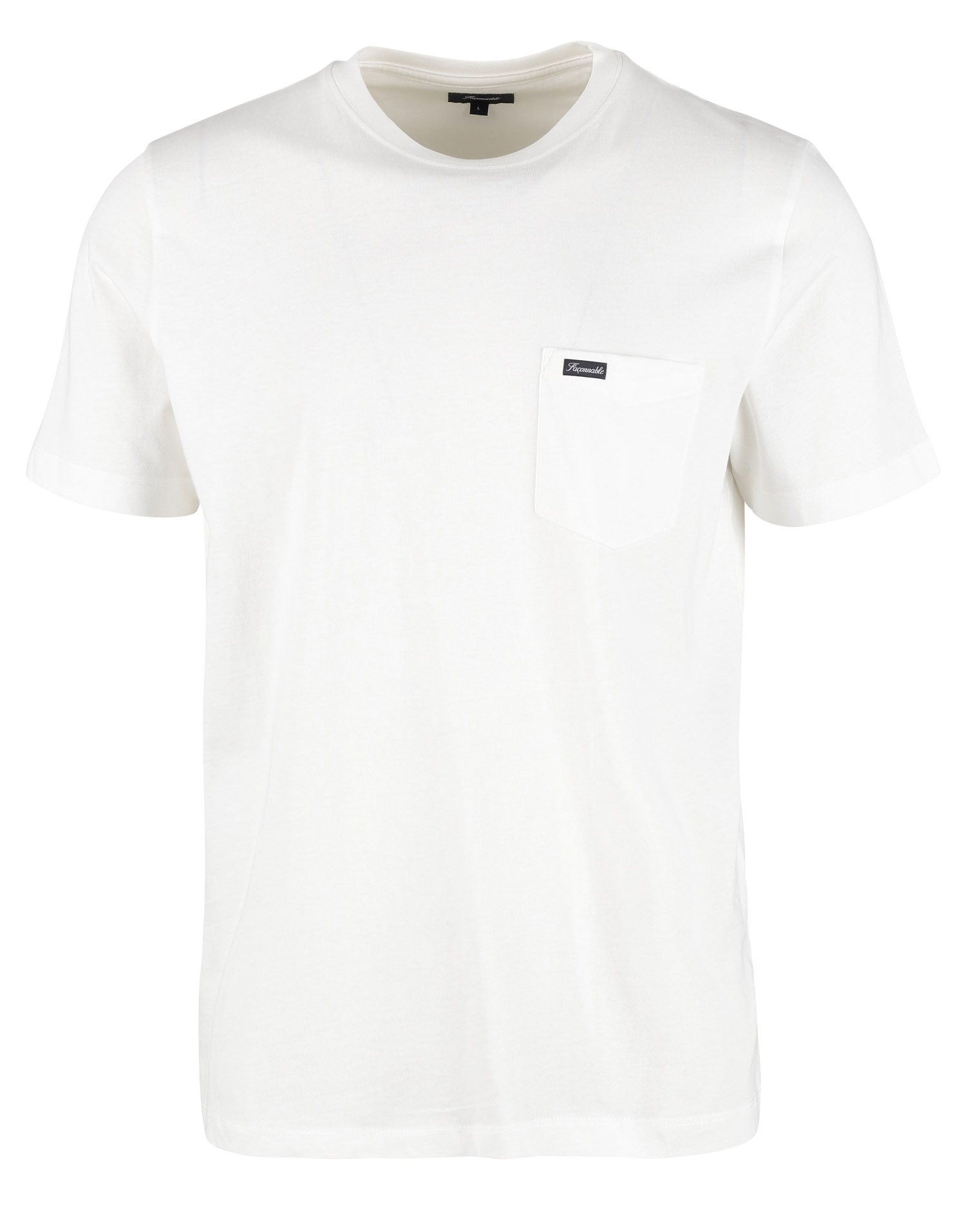 Regular-fit, katoenen T-shirt met ronde hals FACONNABLE Wit