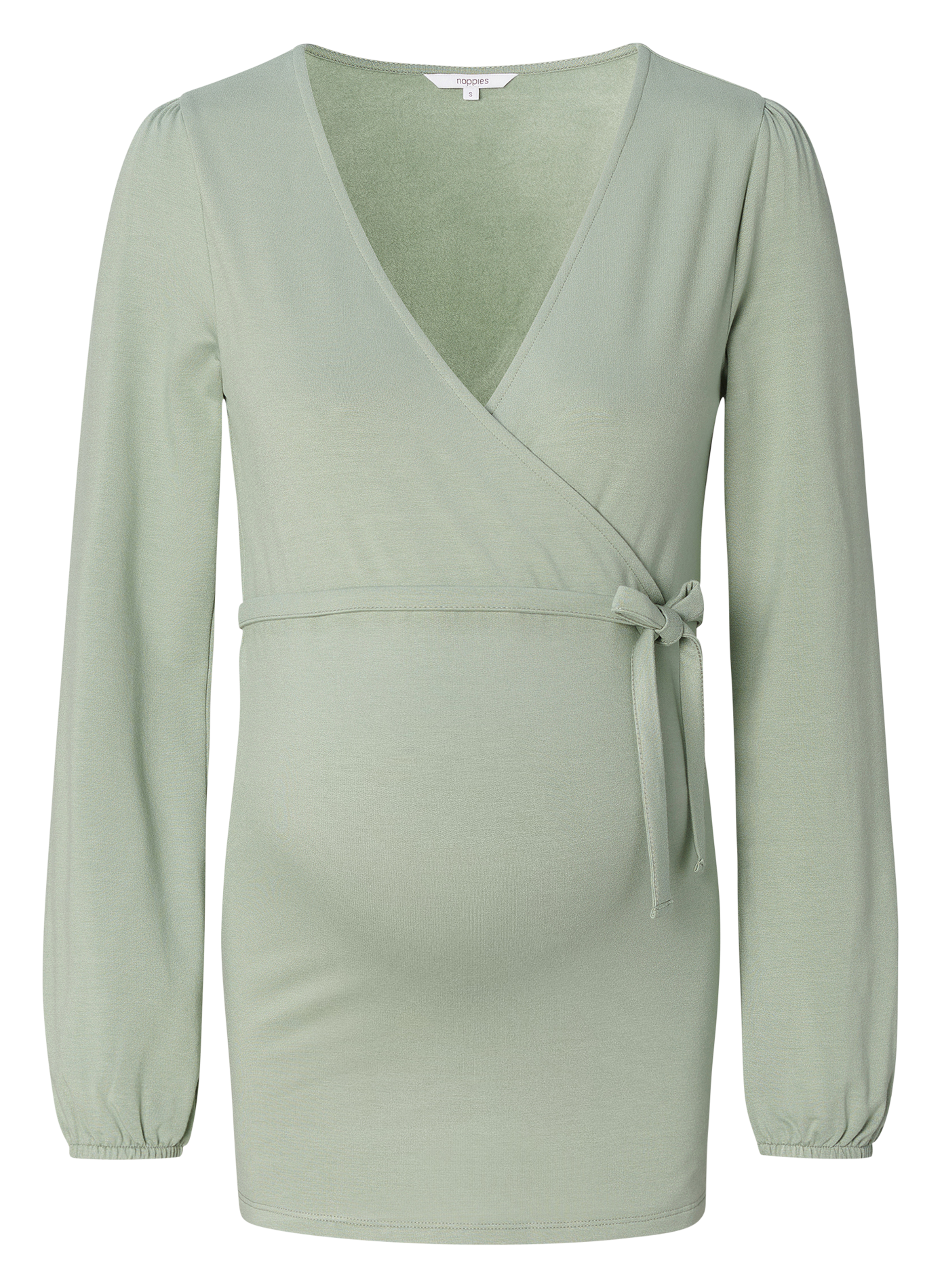 Cross-over nursing top NOPPIES Green