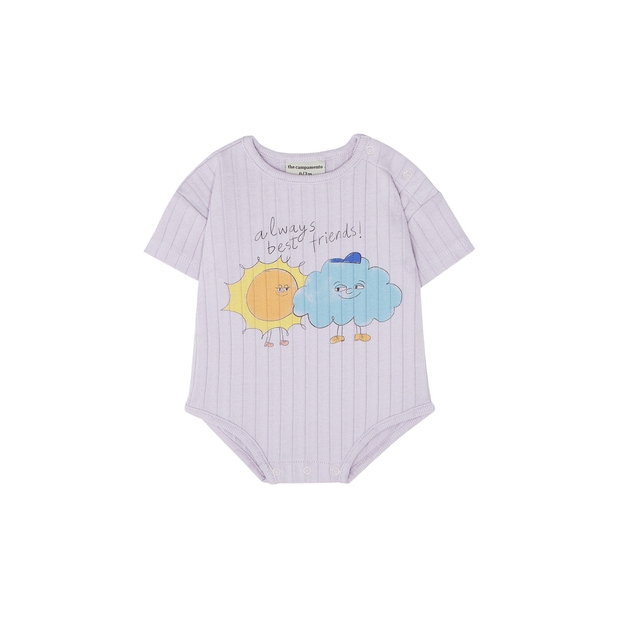 Body imprimé en coton bio THE CAMPAMENTO Bleu