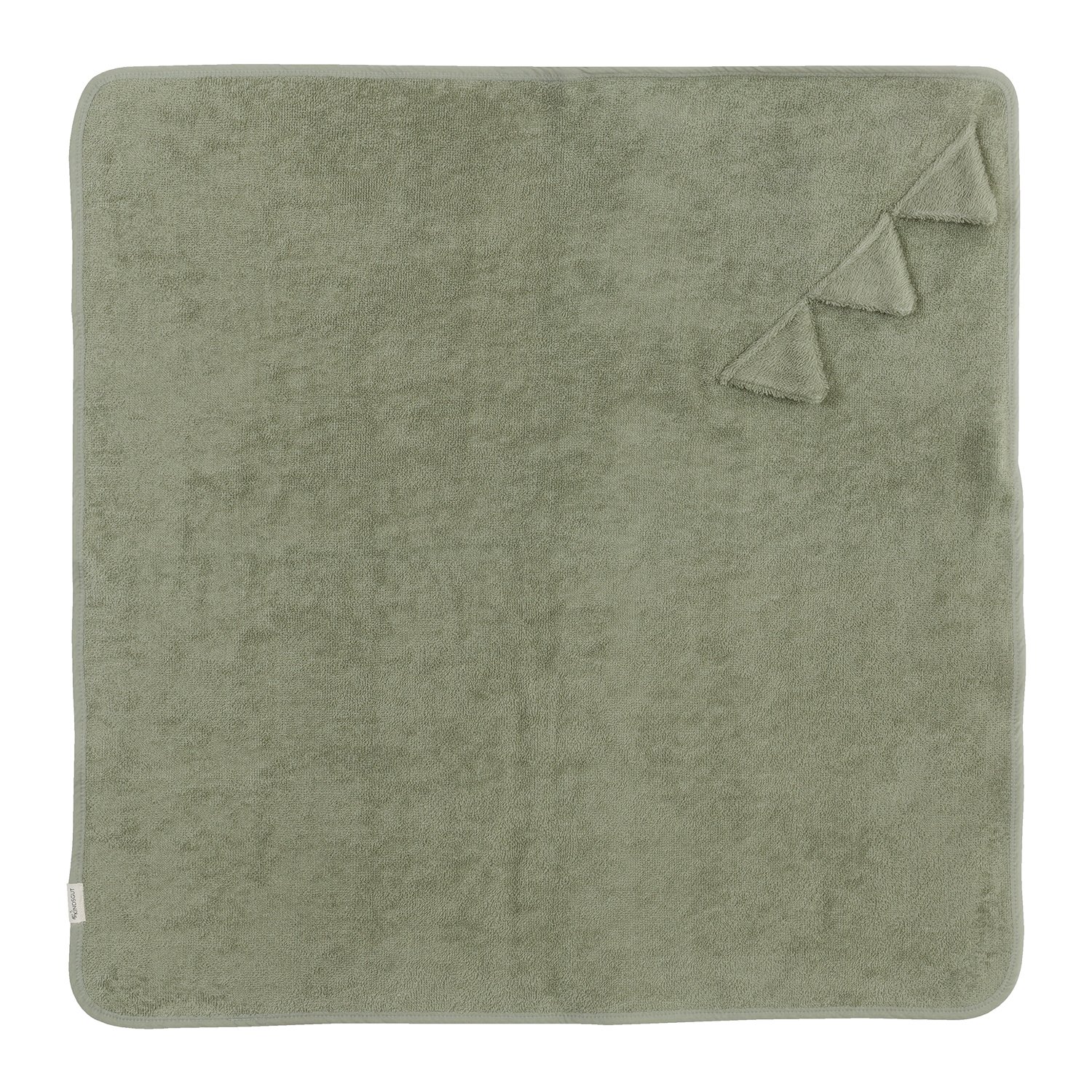 Dinosaur hooded towel KINDSGUT Green