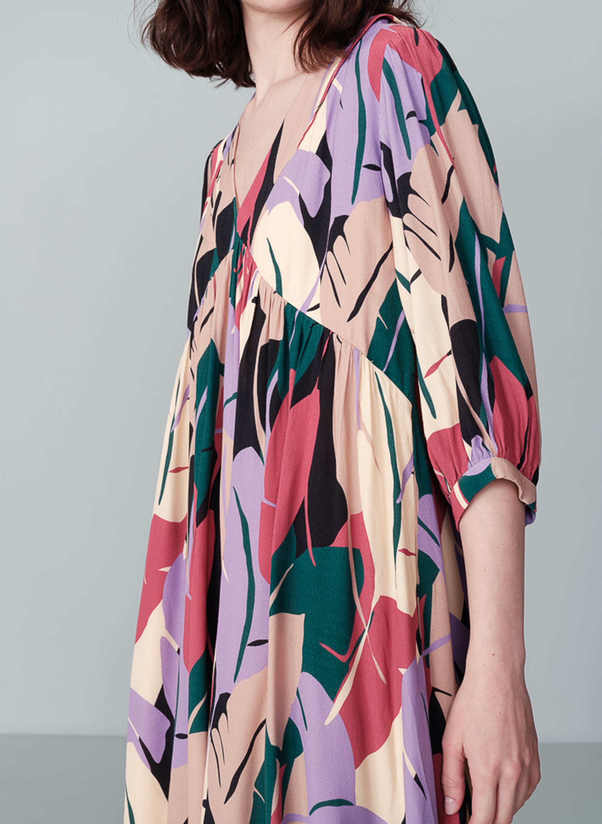 Robe courte baby-doll imprimée GRACE ET MILA Multicolore