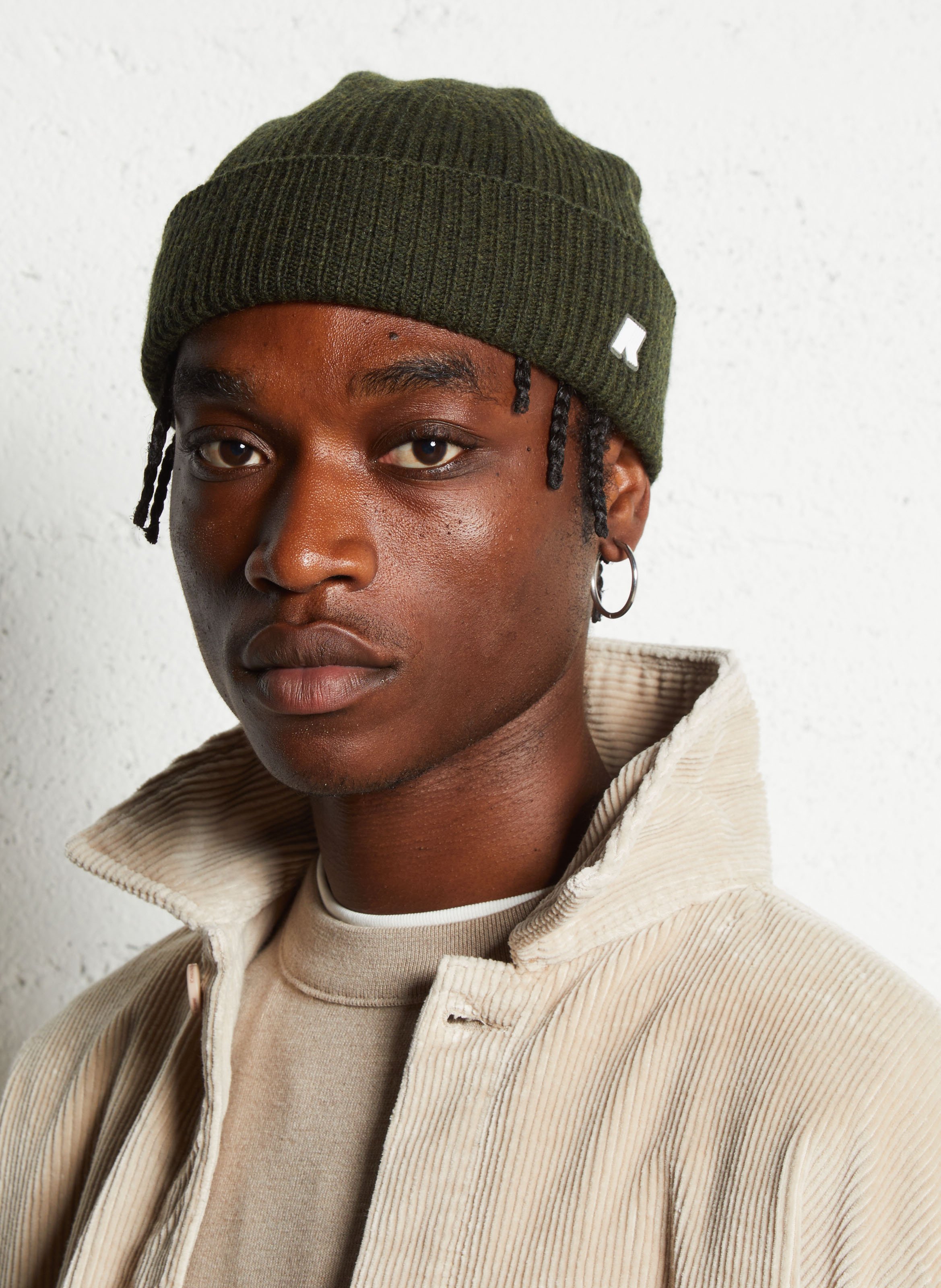 Effen muts van wol K-WAY Groen