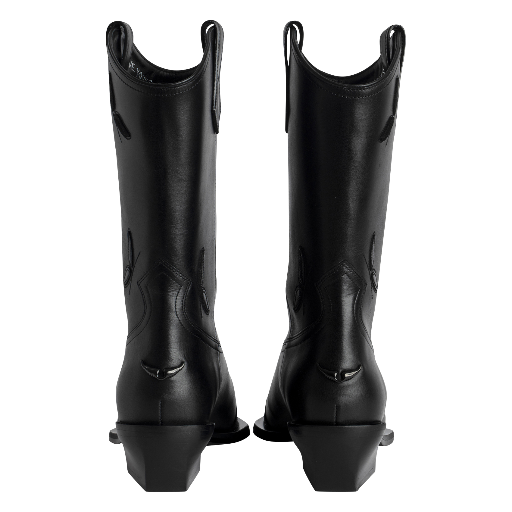 Bottines western en cuir ZADIG&VOLTAIRE Noir