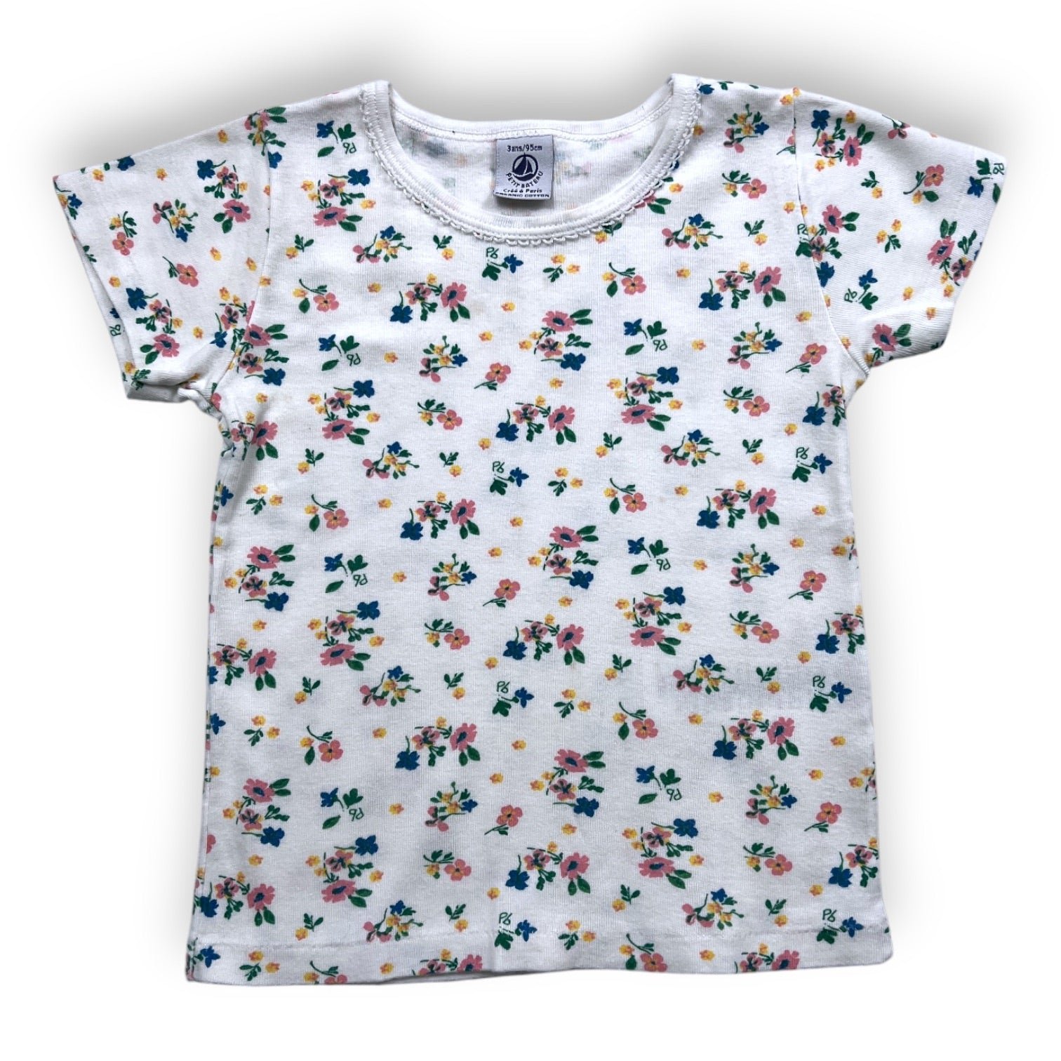 White Kids T-shirt - 3 years PETIT BATEAU - Seconde Main White