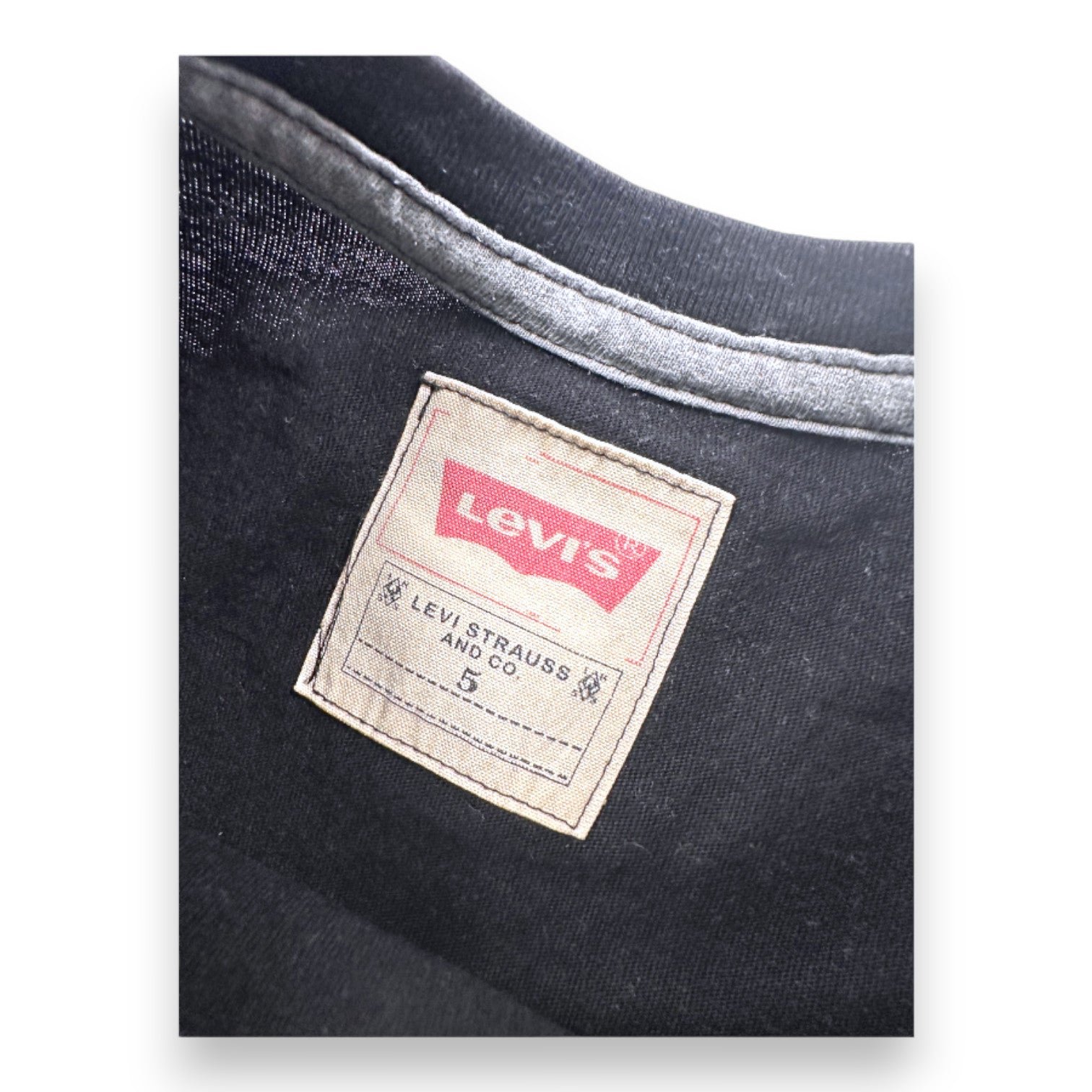 Black Kids T-shirt - 5 years LEVI'S - Seconde main Black