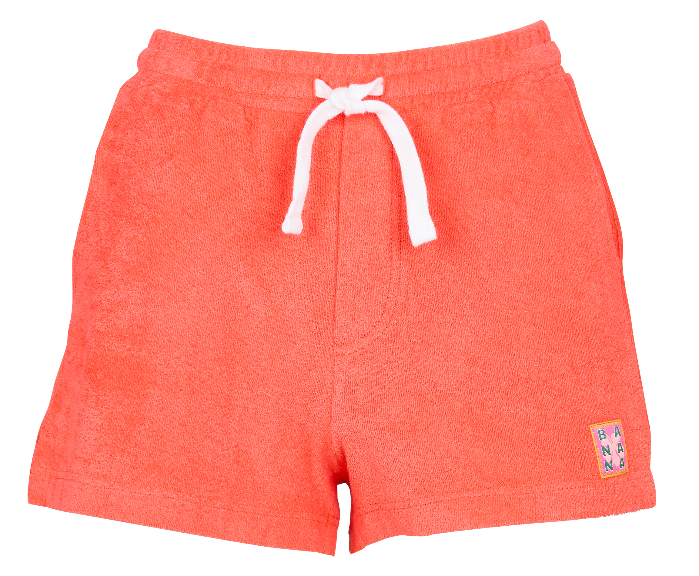 Straight-cut organic cotton shorts BANANA MOON Orange