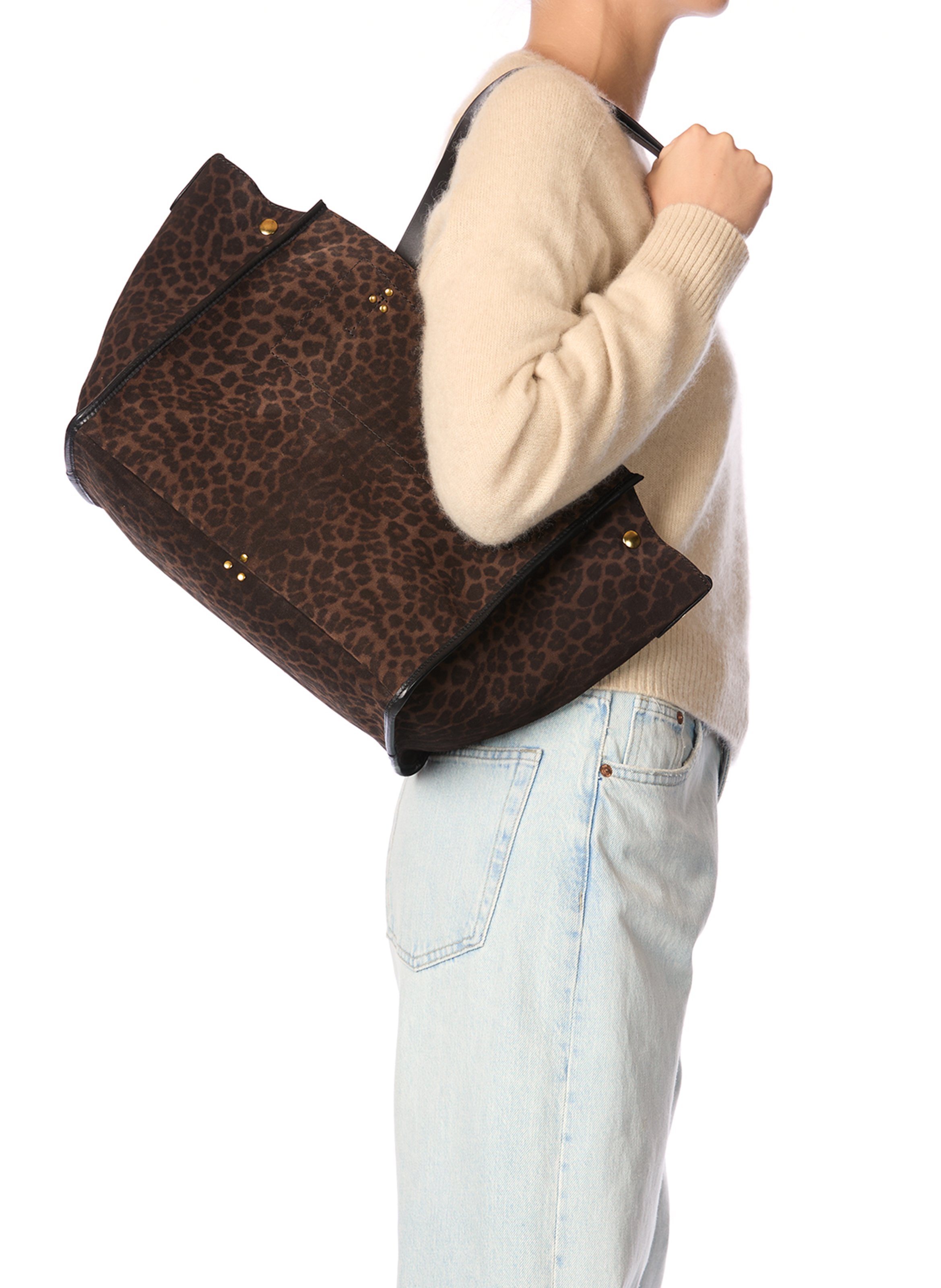 Suede tote bag JEROME DREYFUSS Multicolored