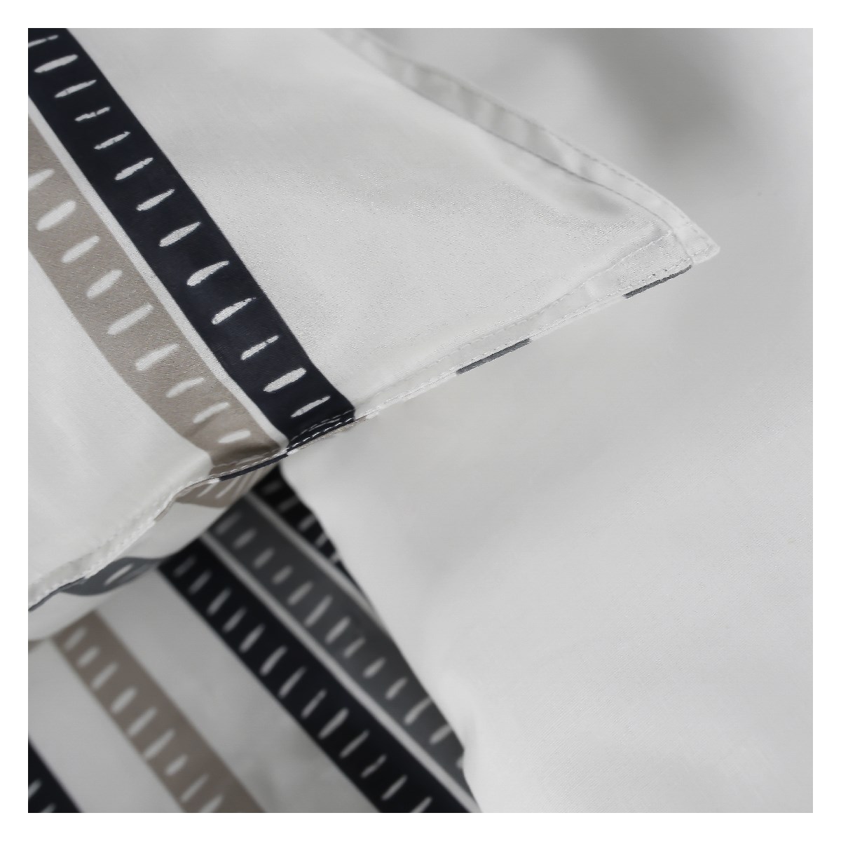 Printed cotton bedding set TODAY LINGE DE MAISON White