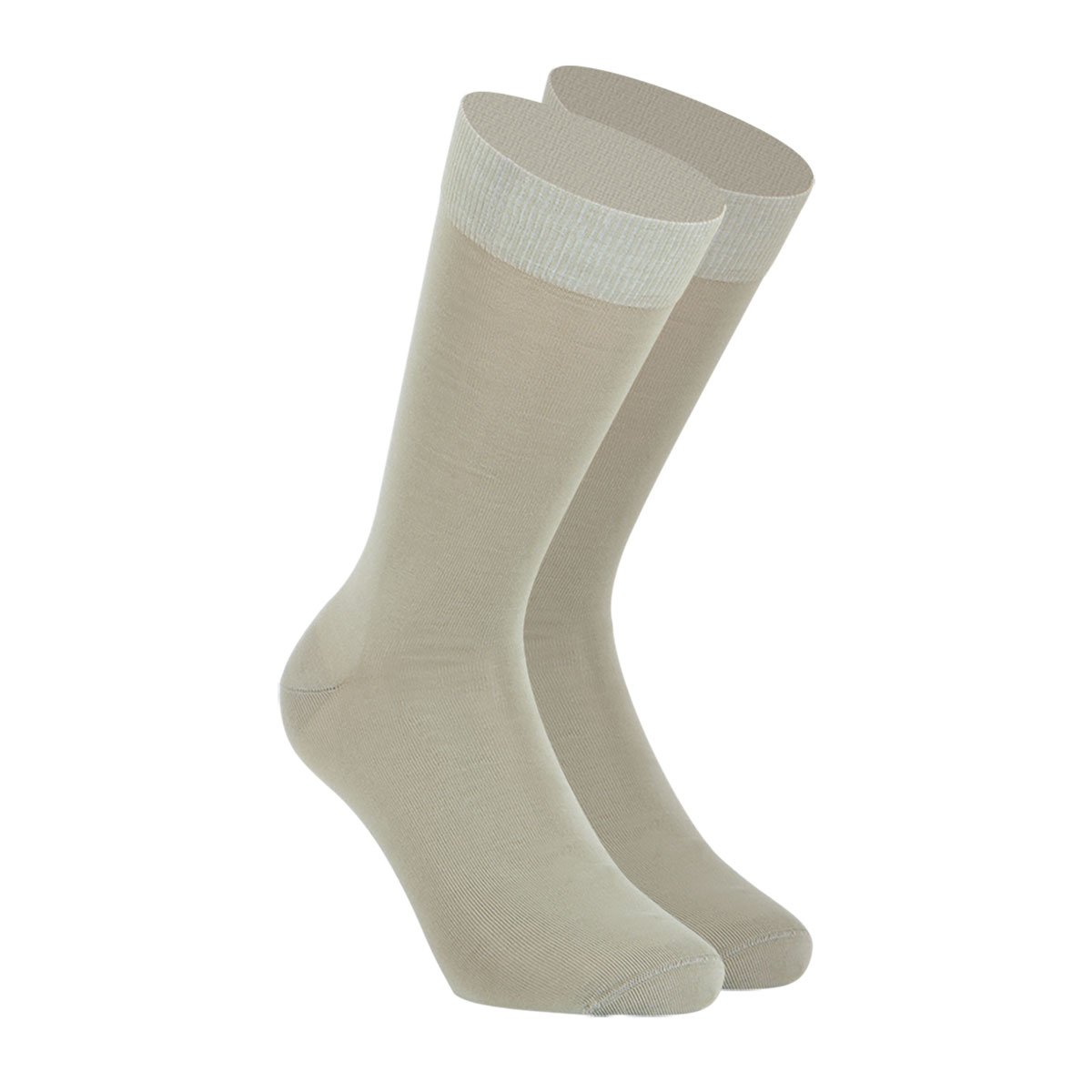 Lisle crew socks EMINENCE Beige