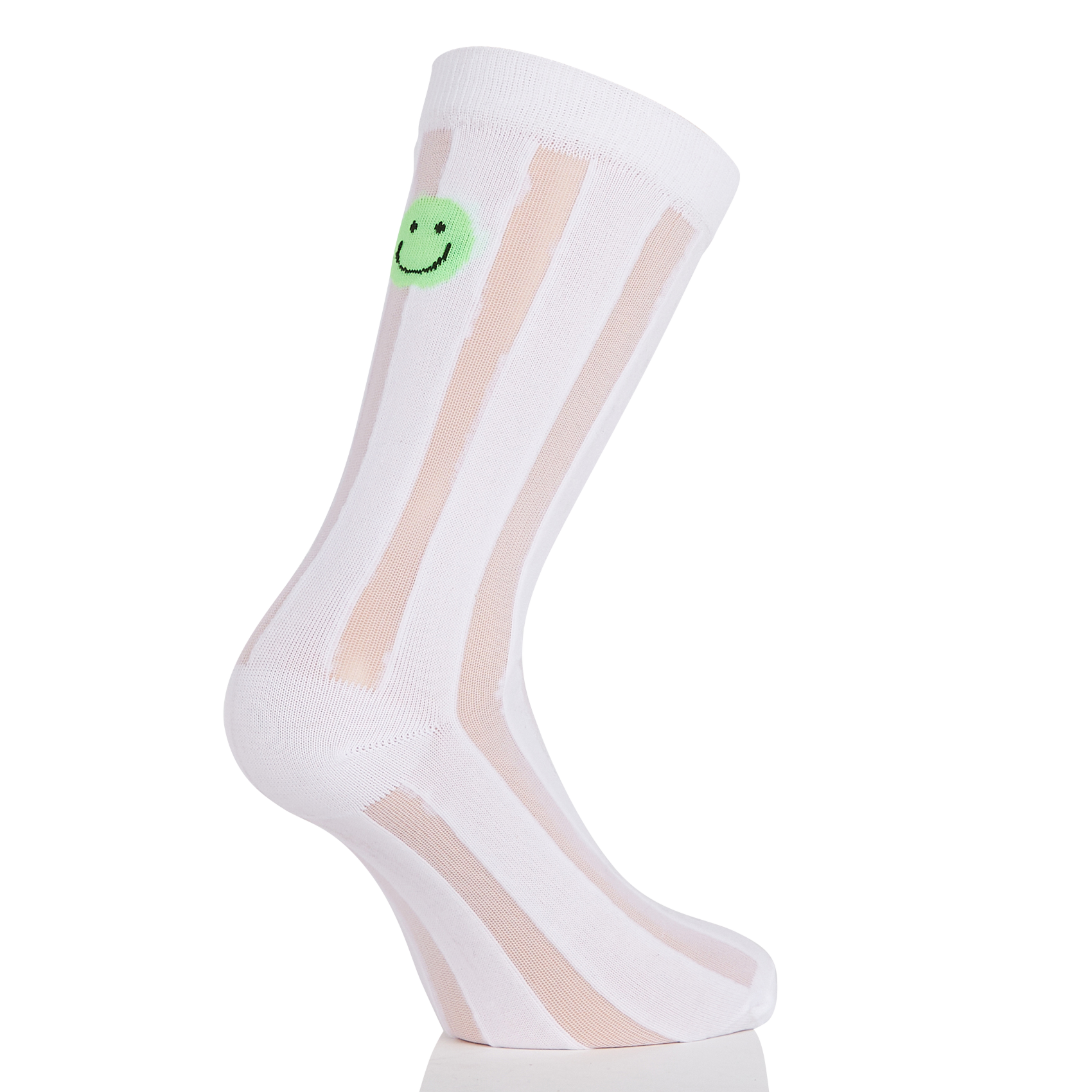 Chaussettes en coton mélangé Blanc