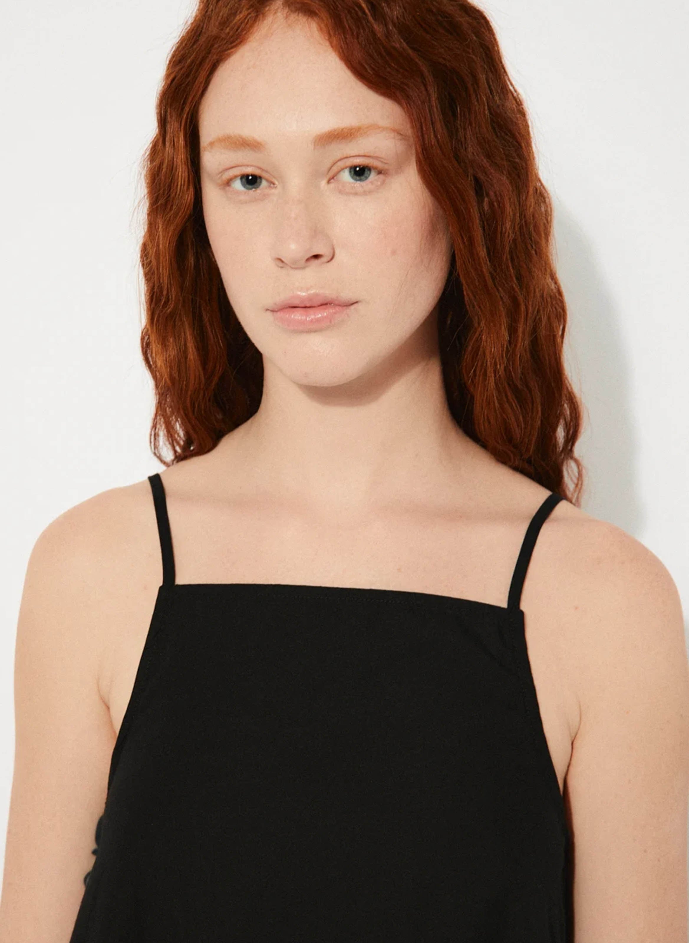 Robe longue en coton bio RITA ROW Noir