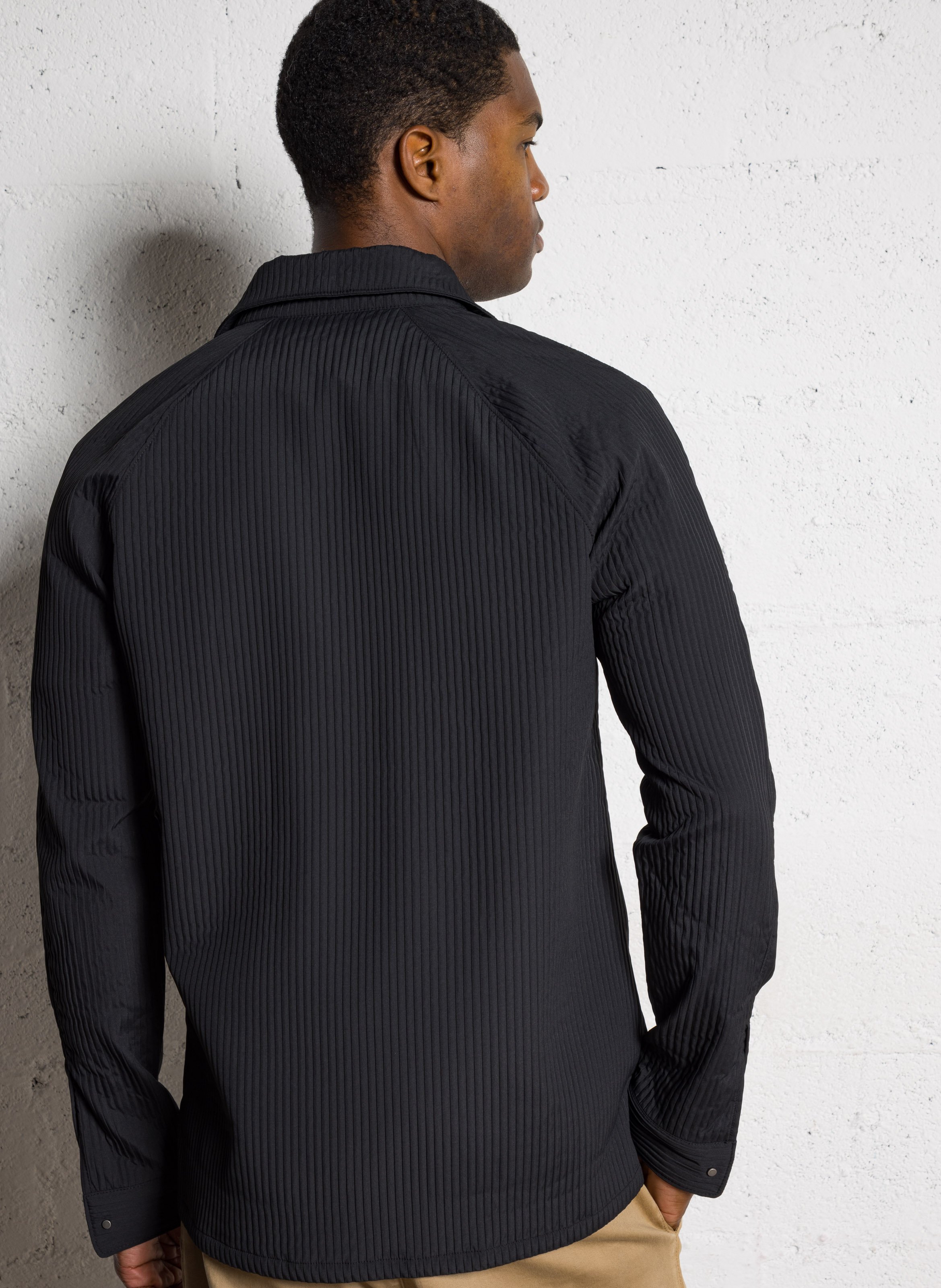 Gepolstertes Hemd mit klassischem Kragen IKKS Schwarz