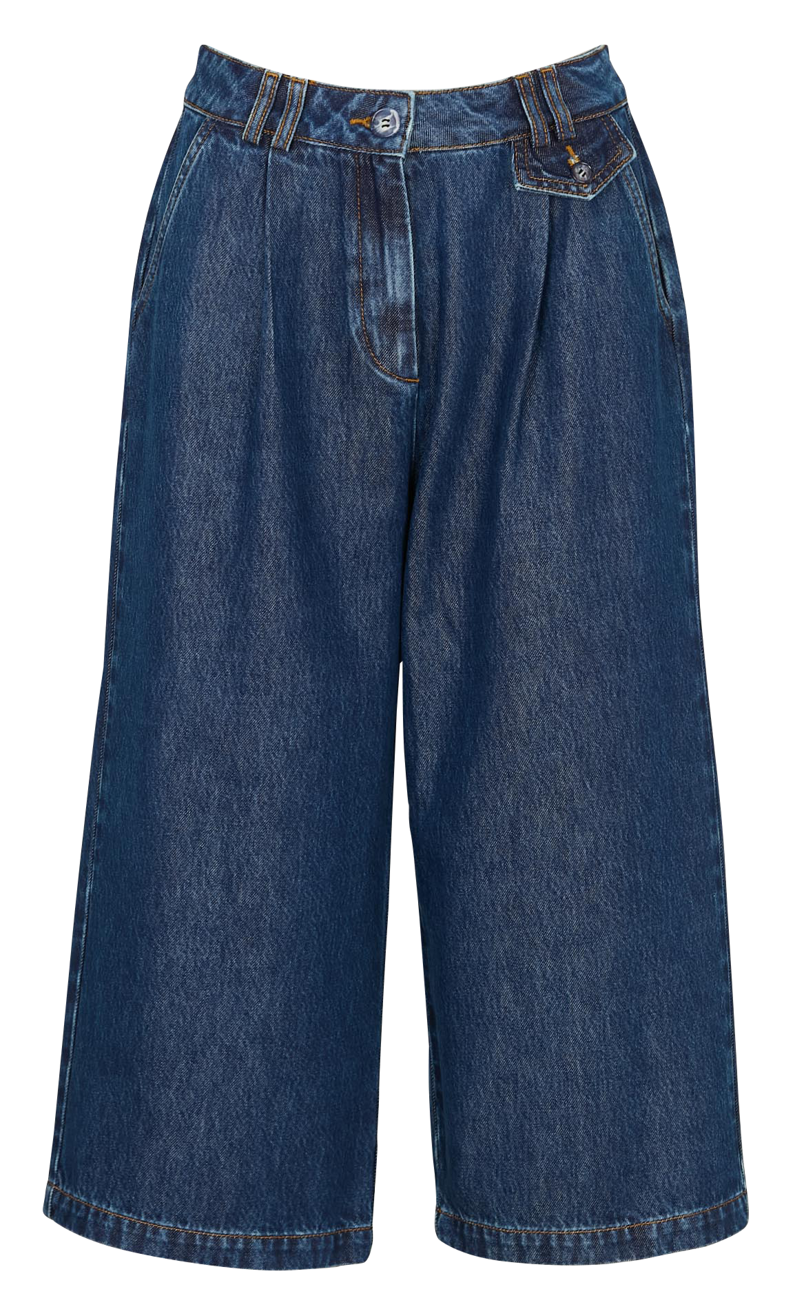 3/4-Jeans aus Baumwoll-Denim-Mix EMILE ET IDA Blau