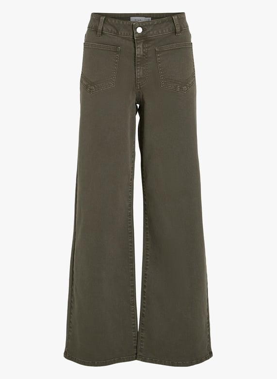 Wijde jeans katoenblend Deep depths Vila Dames Place des