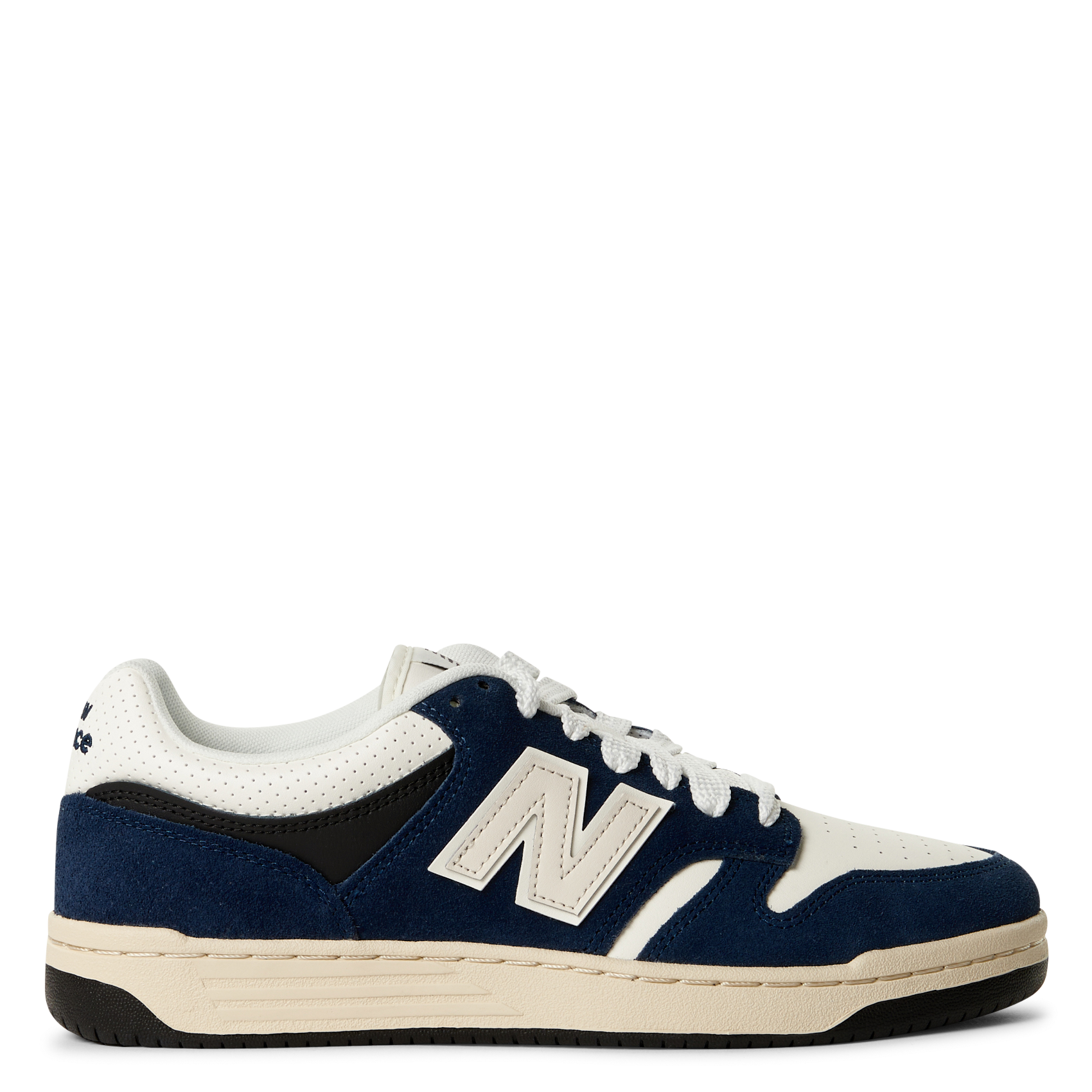 Low-top leather mix sneakers NEW BALANCE Blue