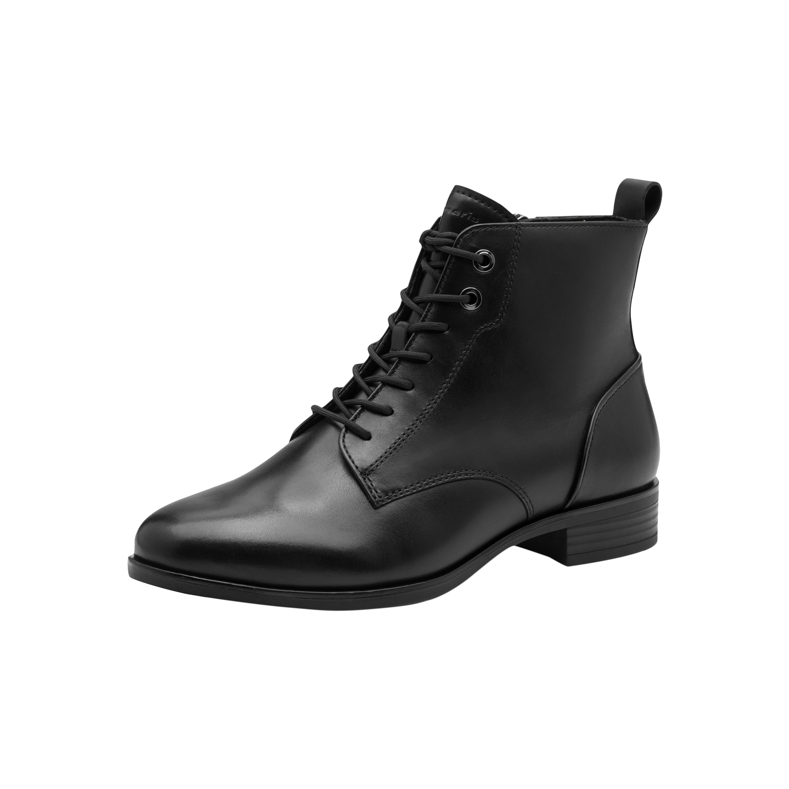 Leather ankle boots TAMARIS Black