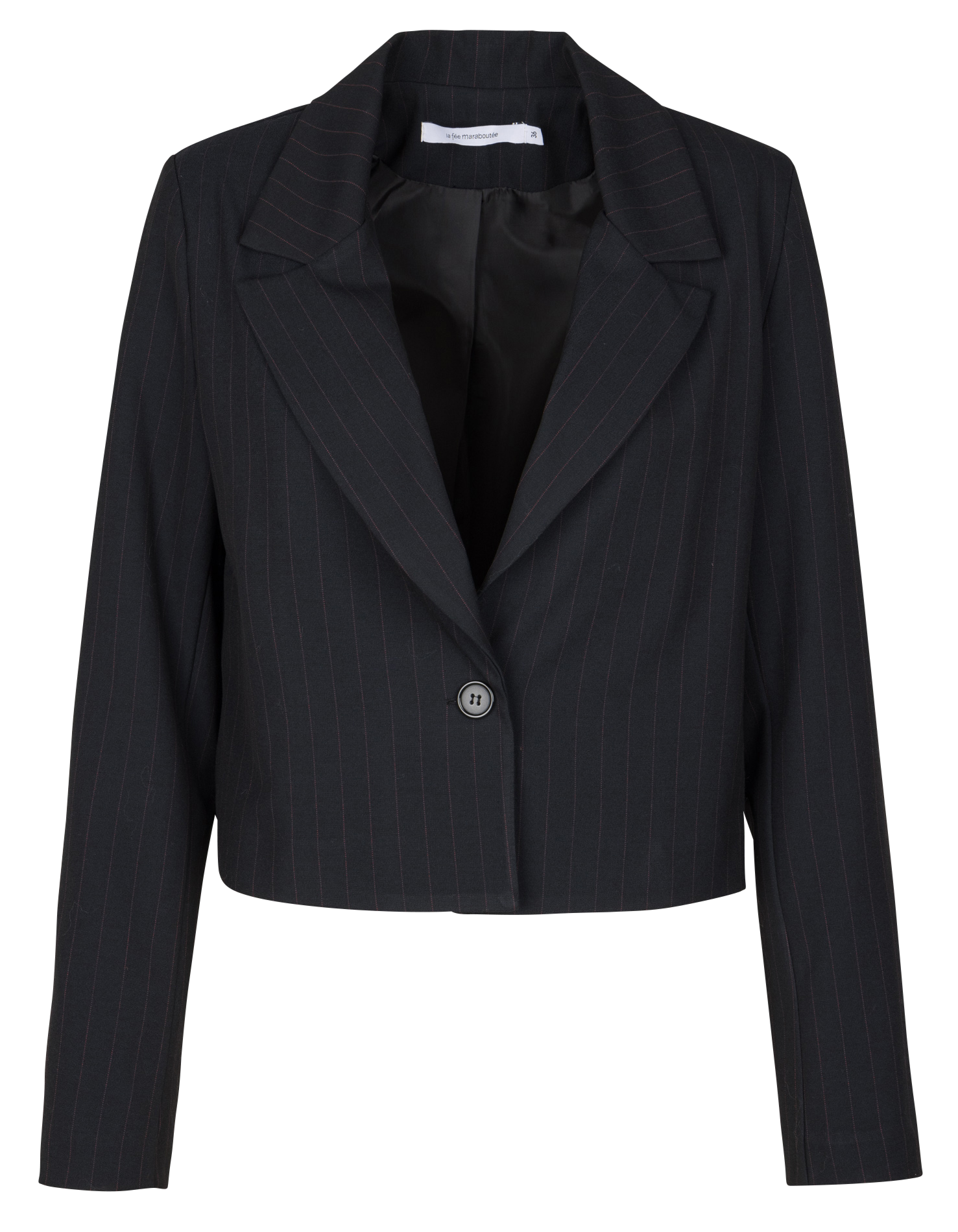 Cotton-blend cardigan with tailored collar LA FEE MARABOUTEE Blue