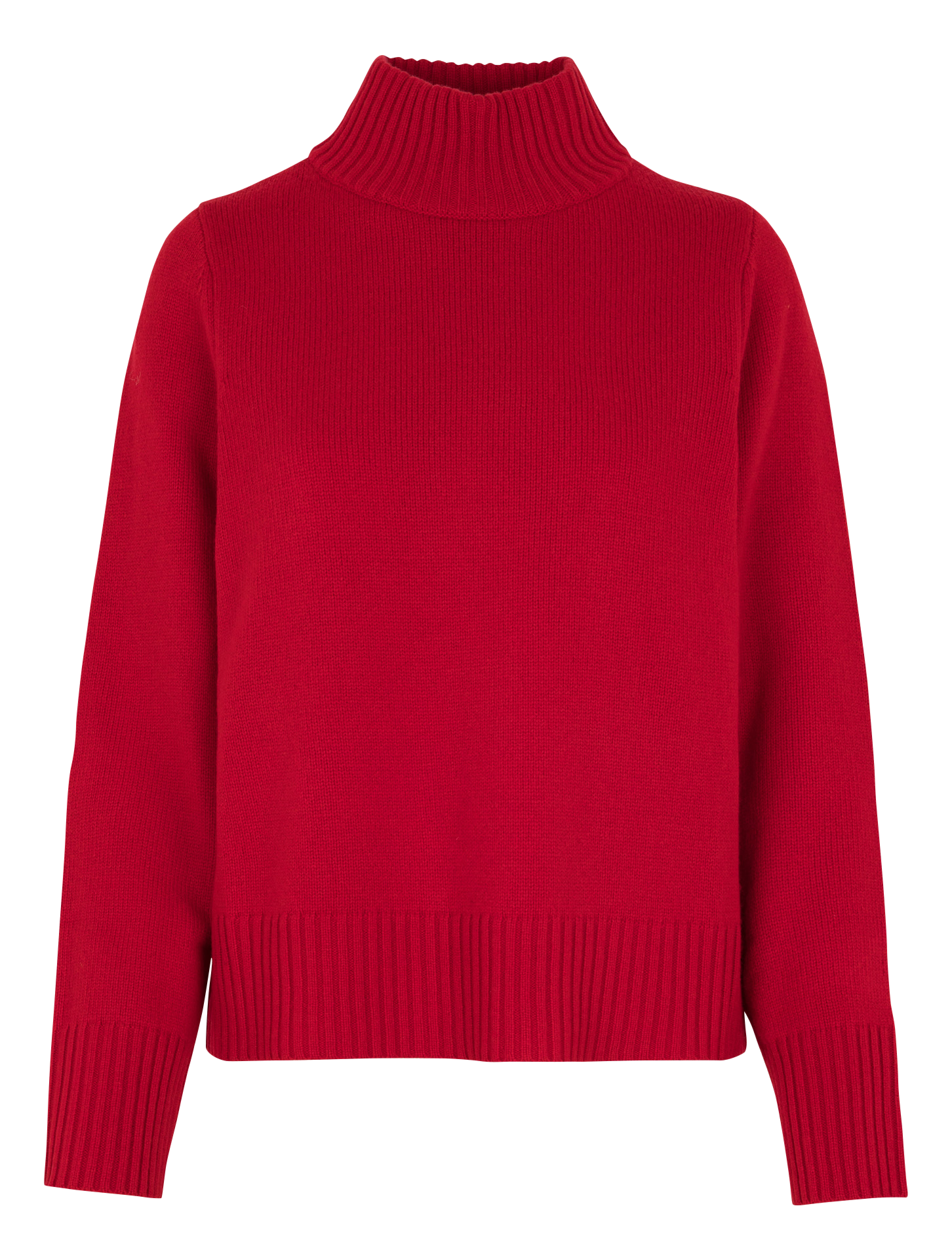 Merino wool regular fit sweater with high collar PETITE MENDIGOTE Red