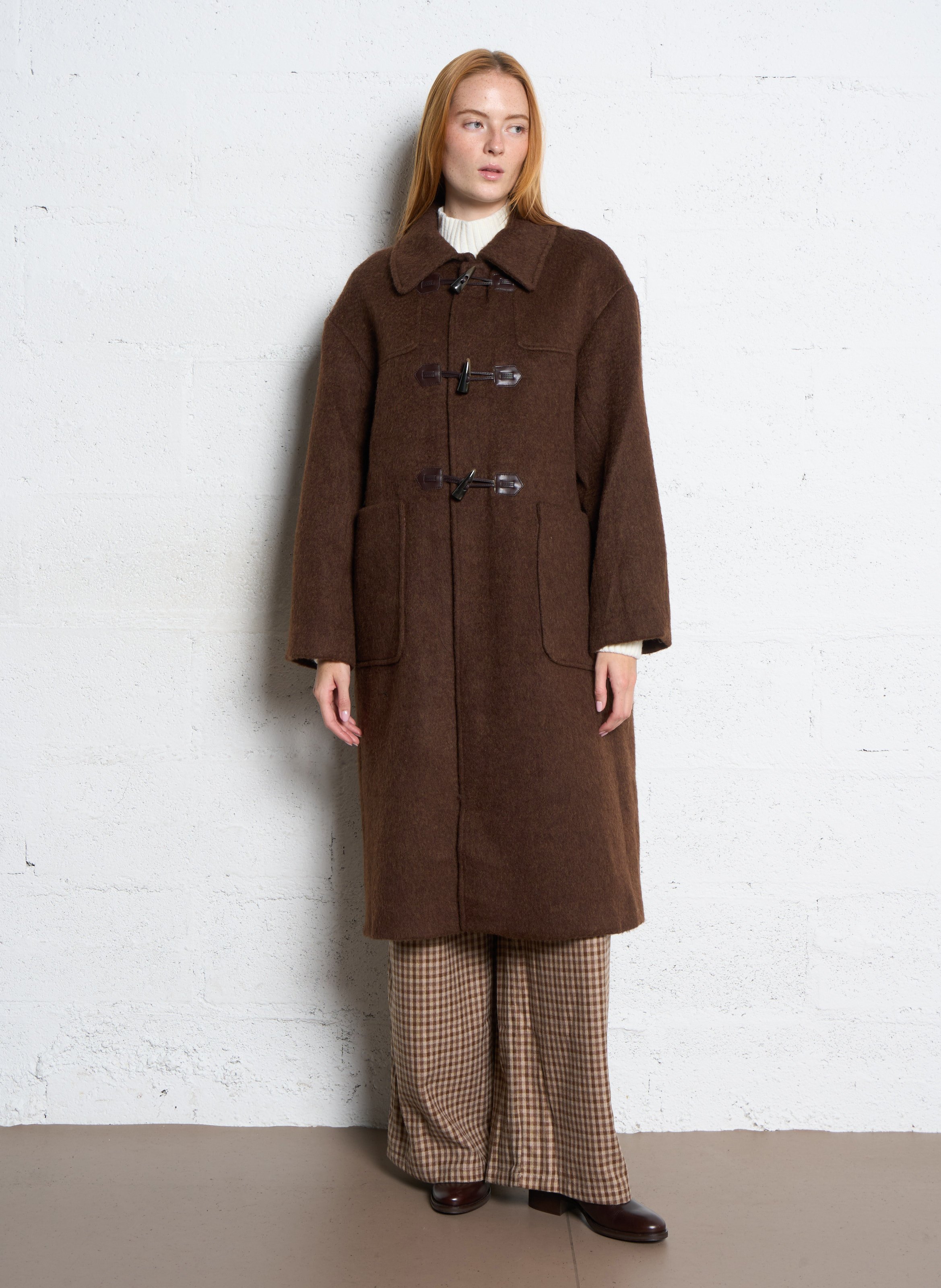 Mantel mit klassischem Kragen THE KORNER Braun