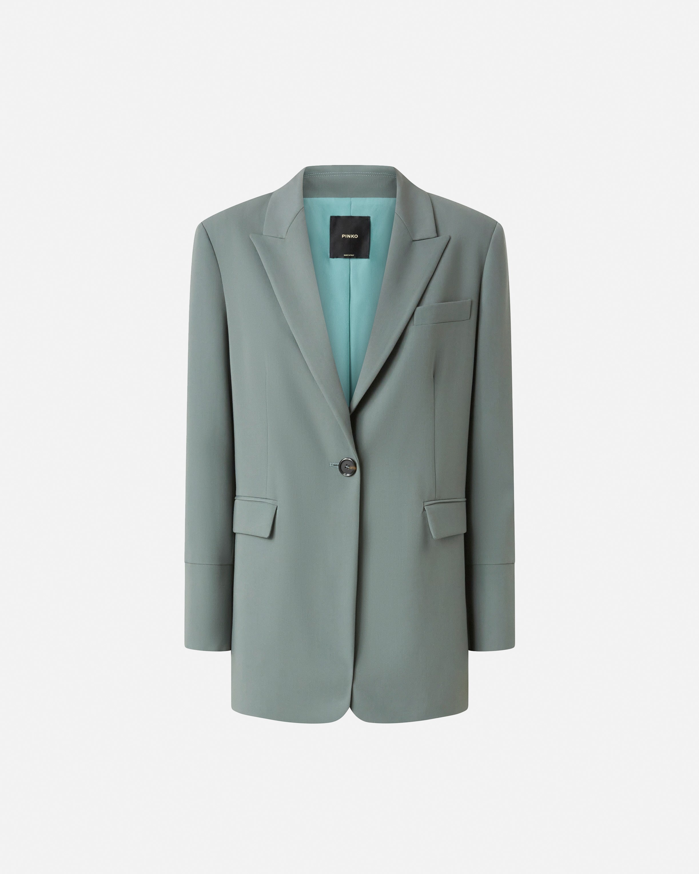 Oversized Stretch Blazer PINKO Green