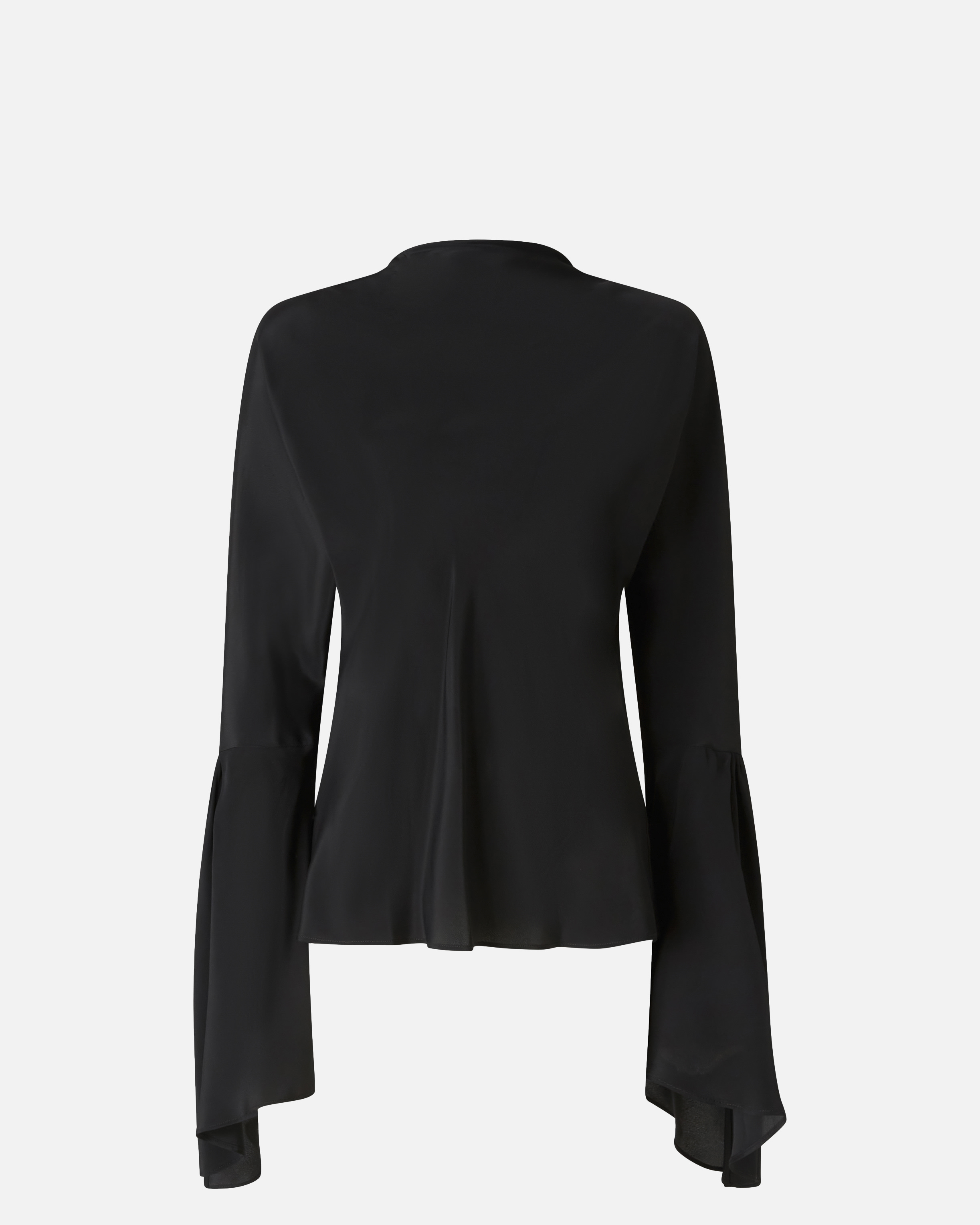 Crepe de chine blouse with puff sleeves PINKO