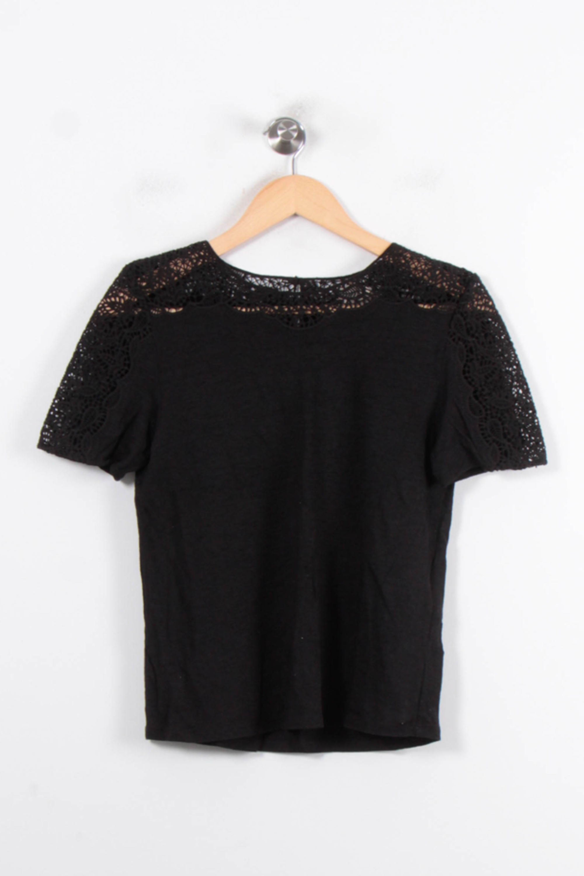 Tommy Badge T-shirt SEZANE - Seconde main Black