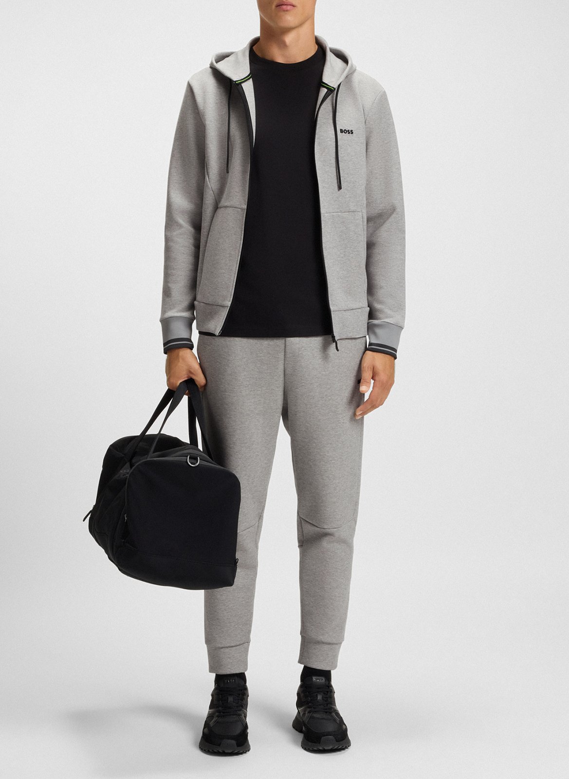 Hooded cardigan  BOSS Silver