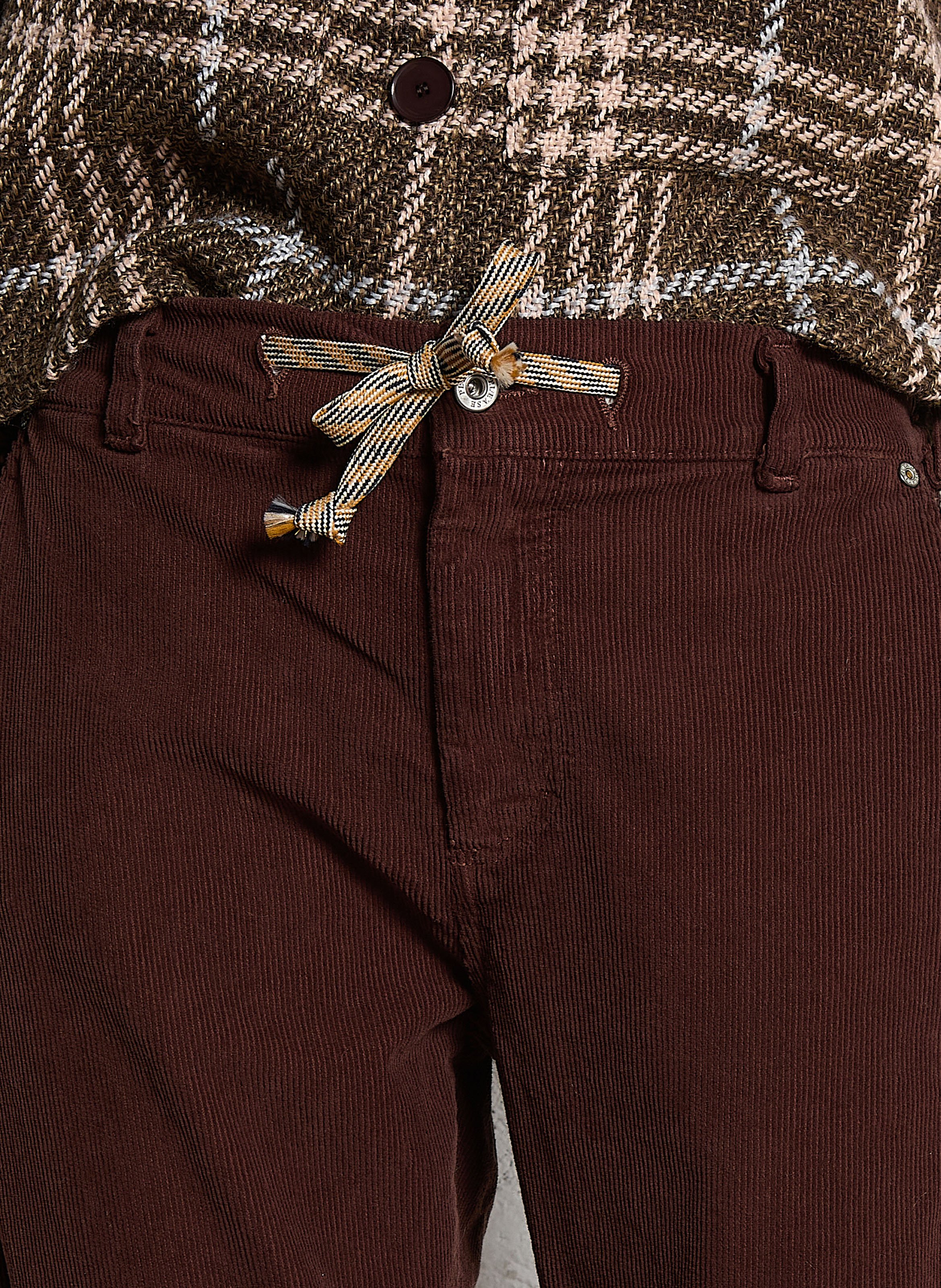 Cotton-blend bucket hat PLEASE Brown