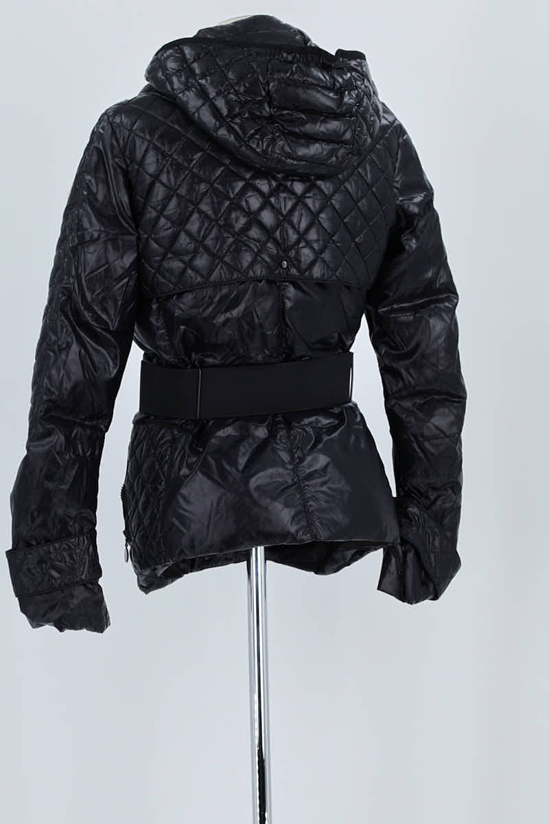 Lightweight quilted padded jacket with high neck MONCLER - Seconde Main Black