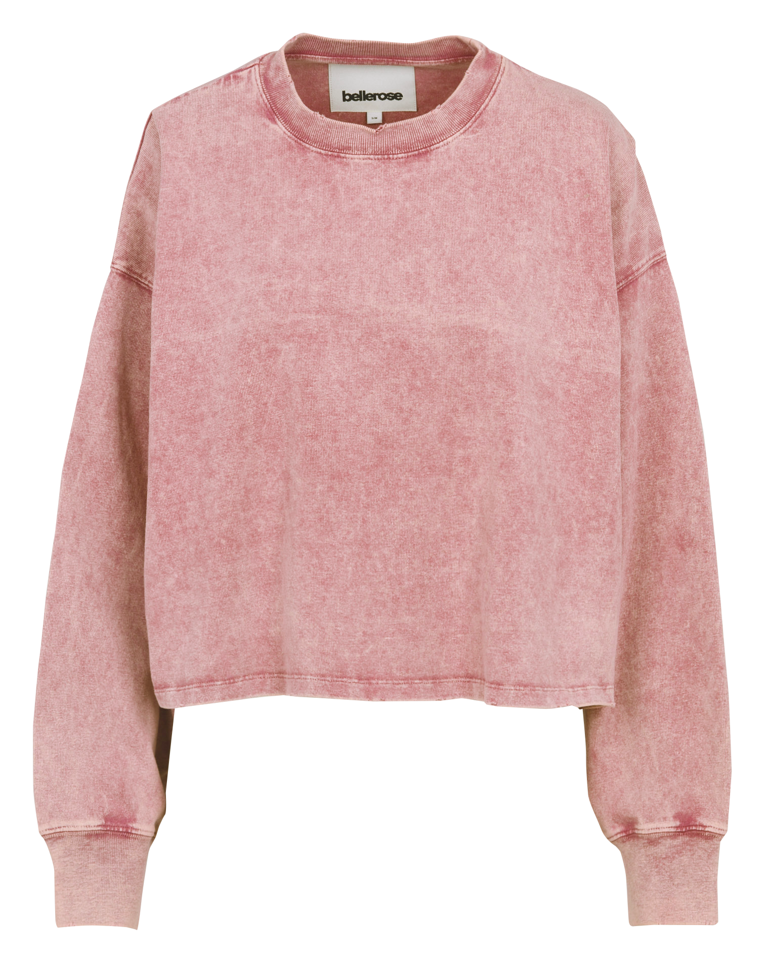 Oversized cotton sweatshirt with round neck BELLEROSE Orange