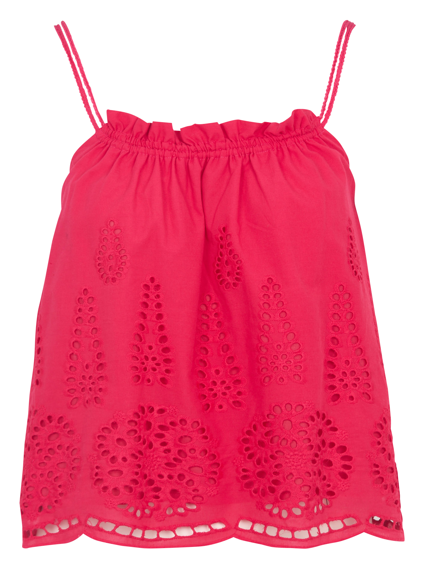 Top ample brodé à bretelles THE KORNER Violet