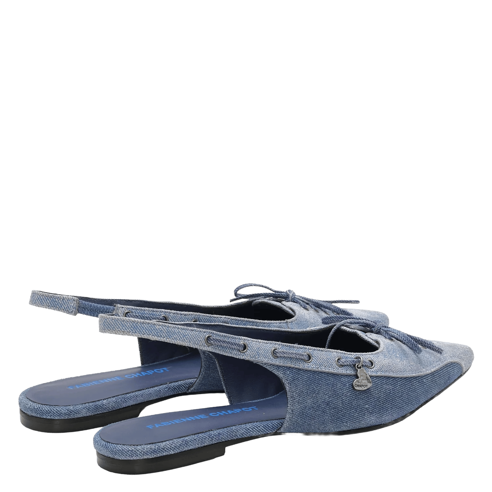 Slingbacks in denim - Slingbacks in denim FABIENNE CHAPOT Blu