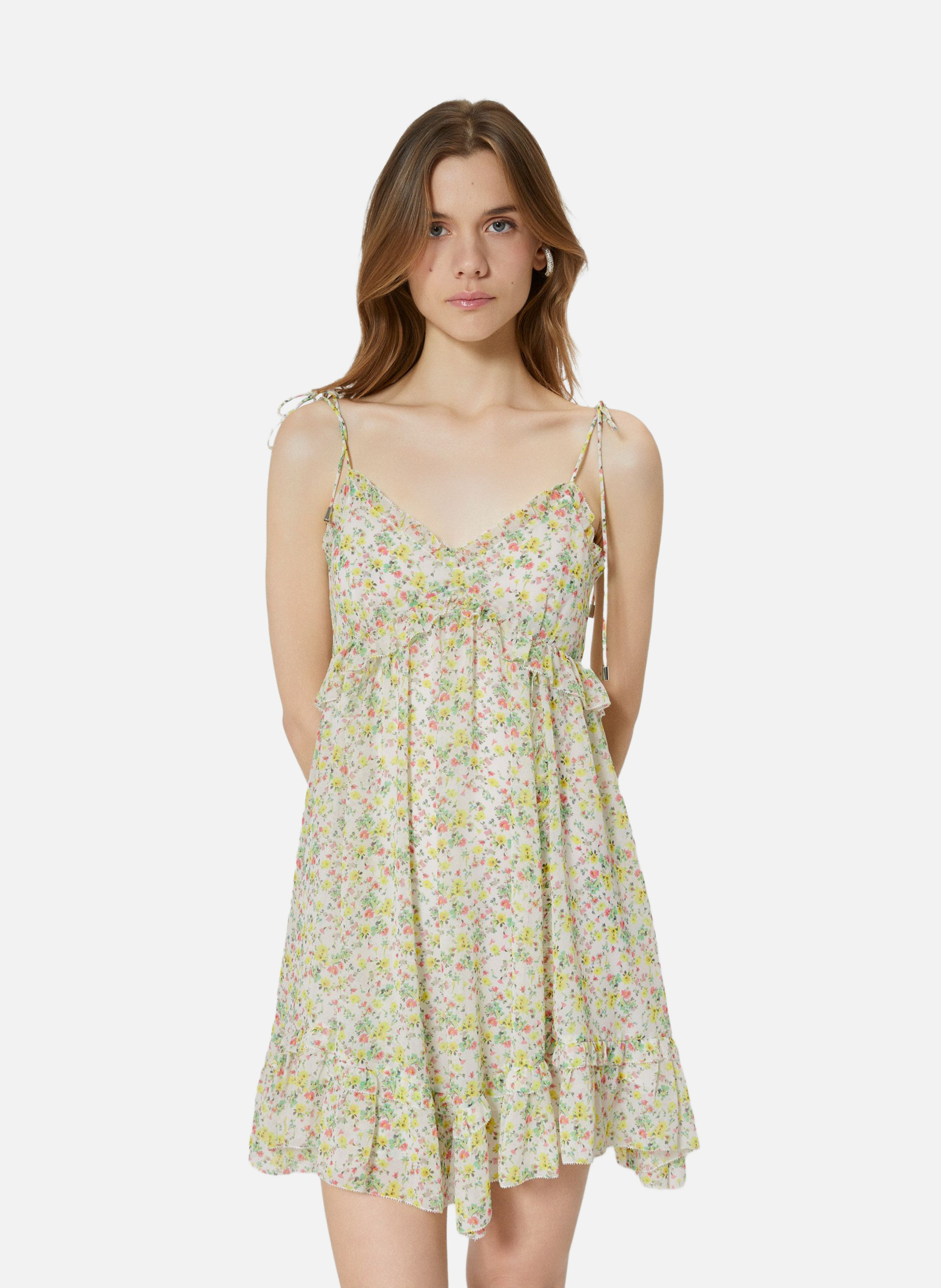 Robe courte imprimé THE KOOPLES Blanc