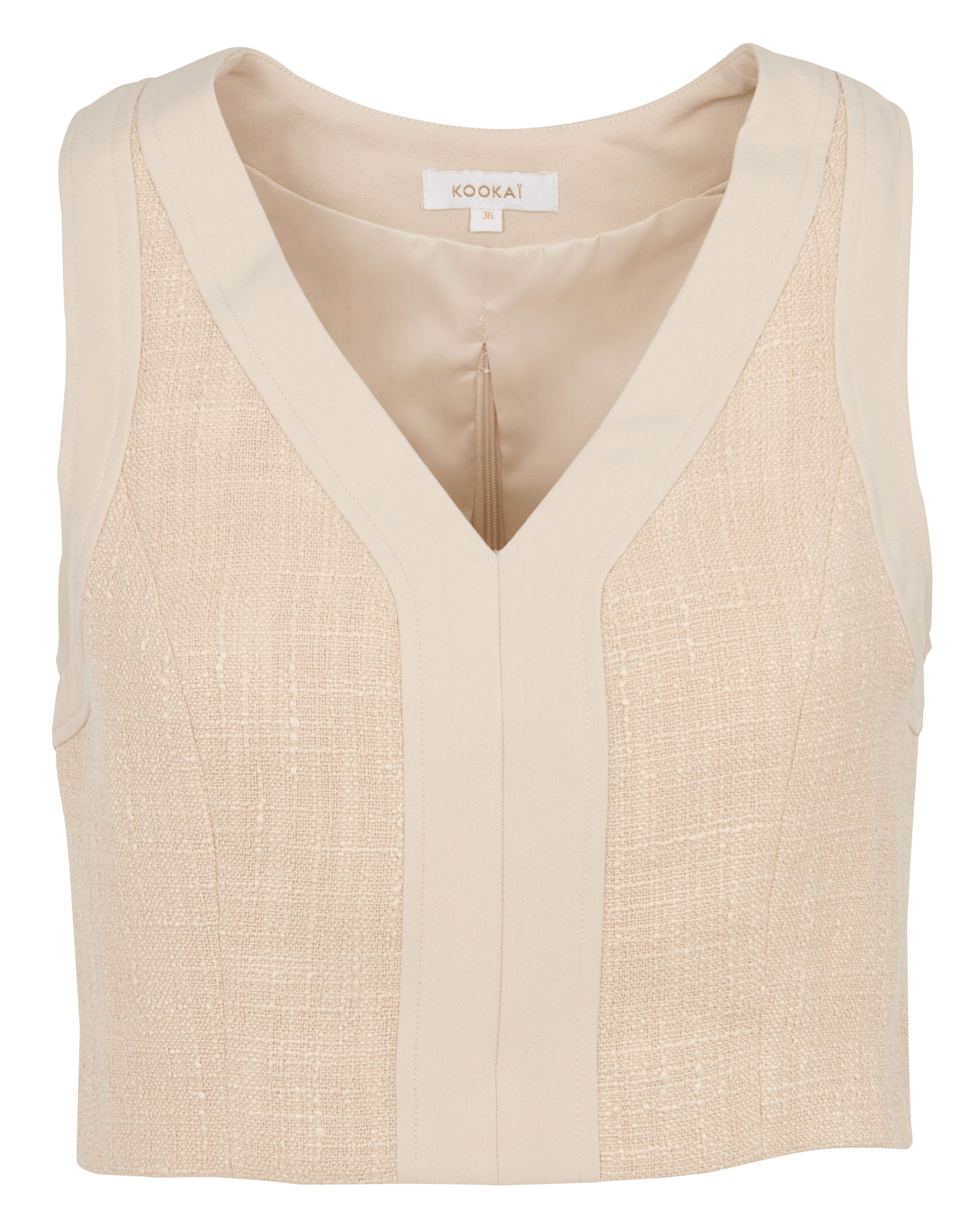 Top col V KOOKAI Beige