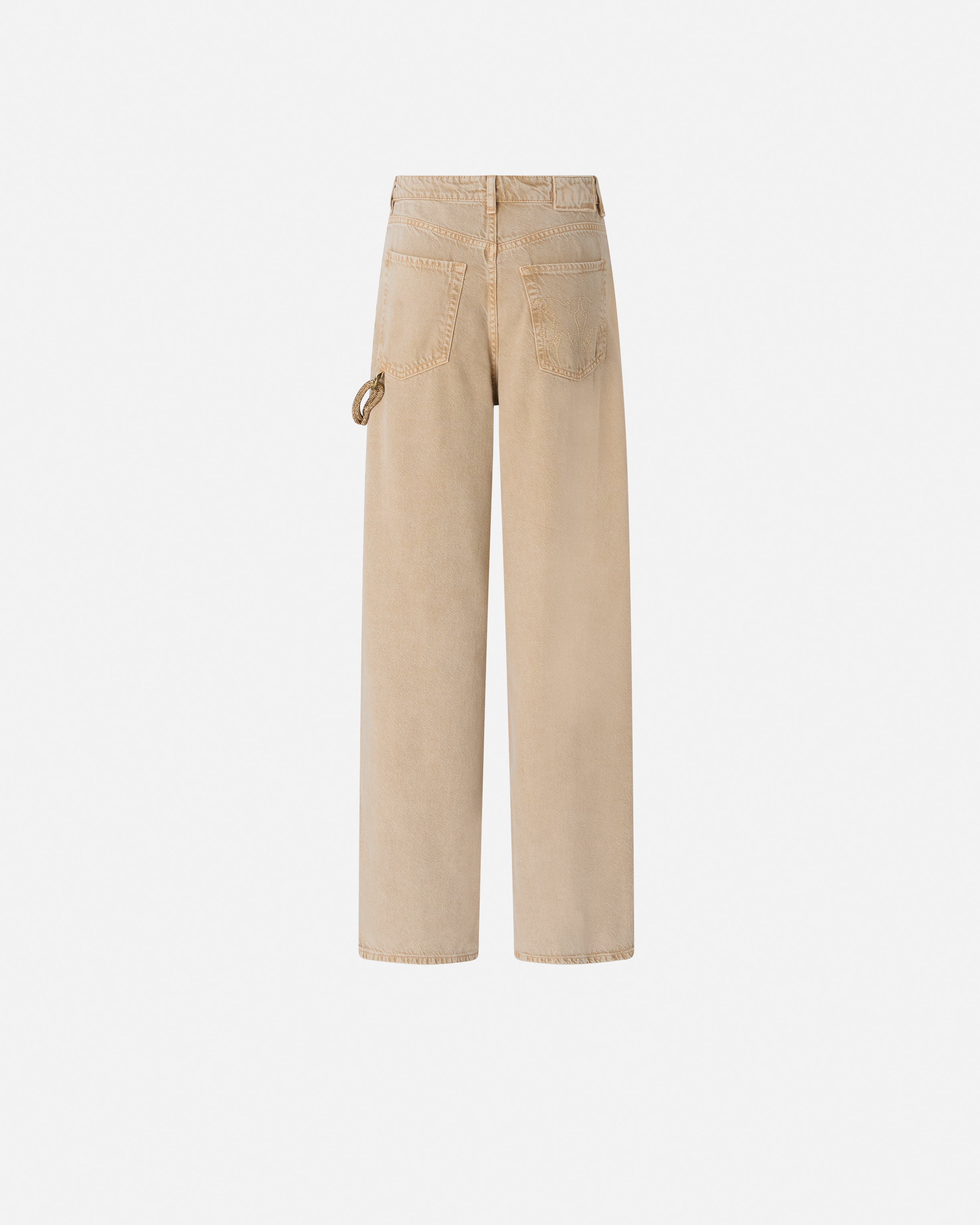 Corduroy Jewel Jeans PINKO Beige