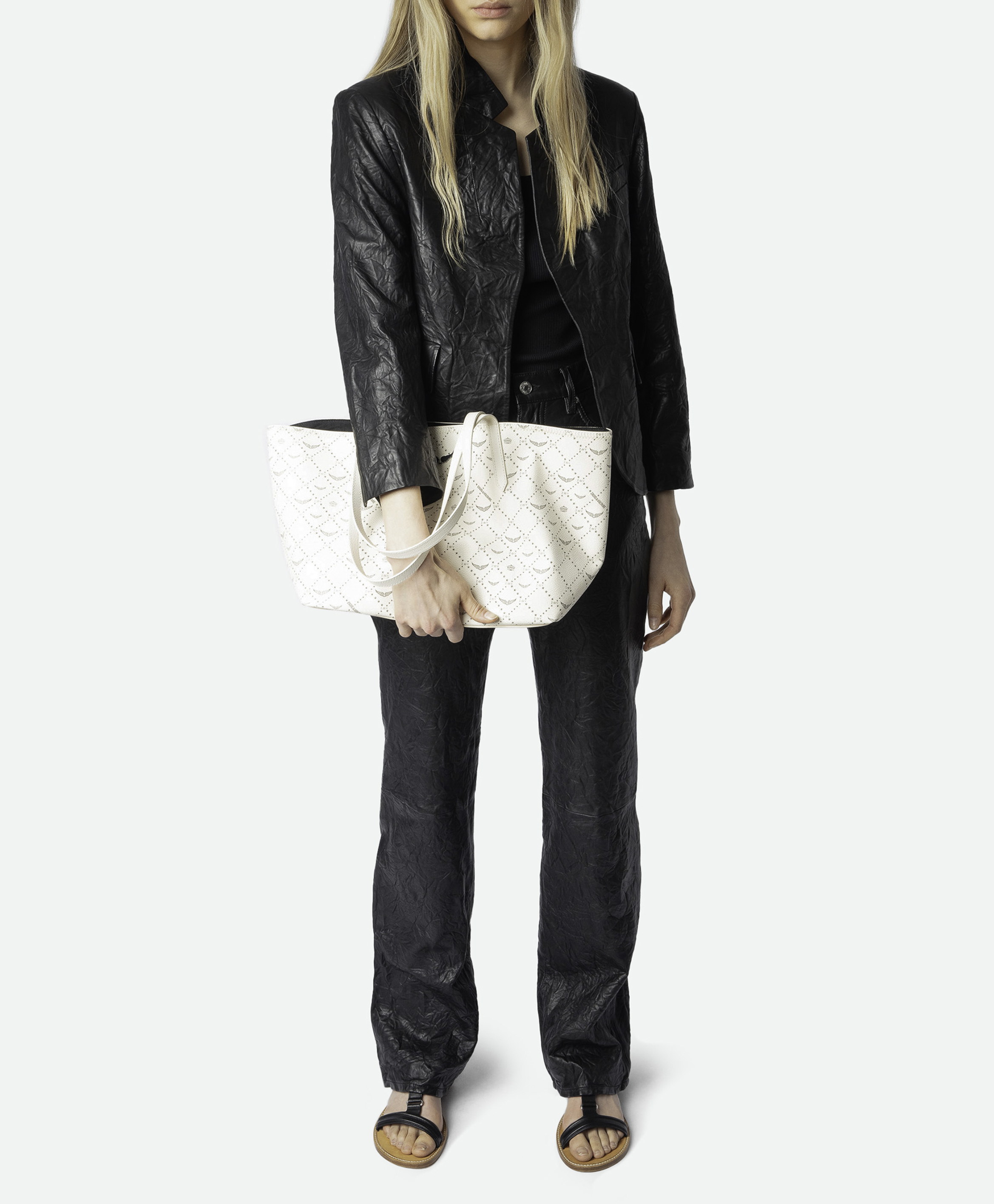 Tasche XL Shopper Monogramm ZADIG&VOLTAIRE Weiss