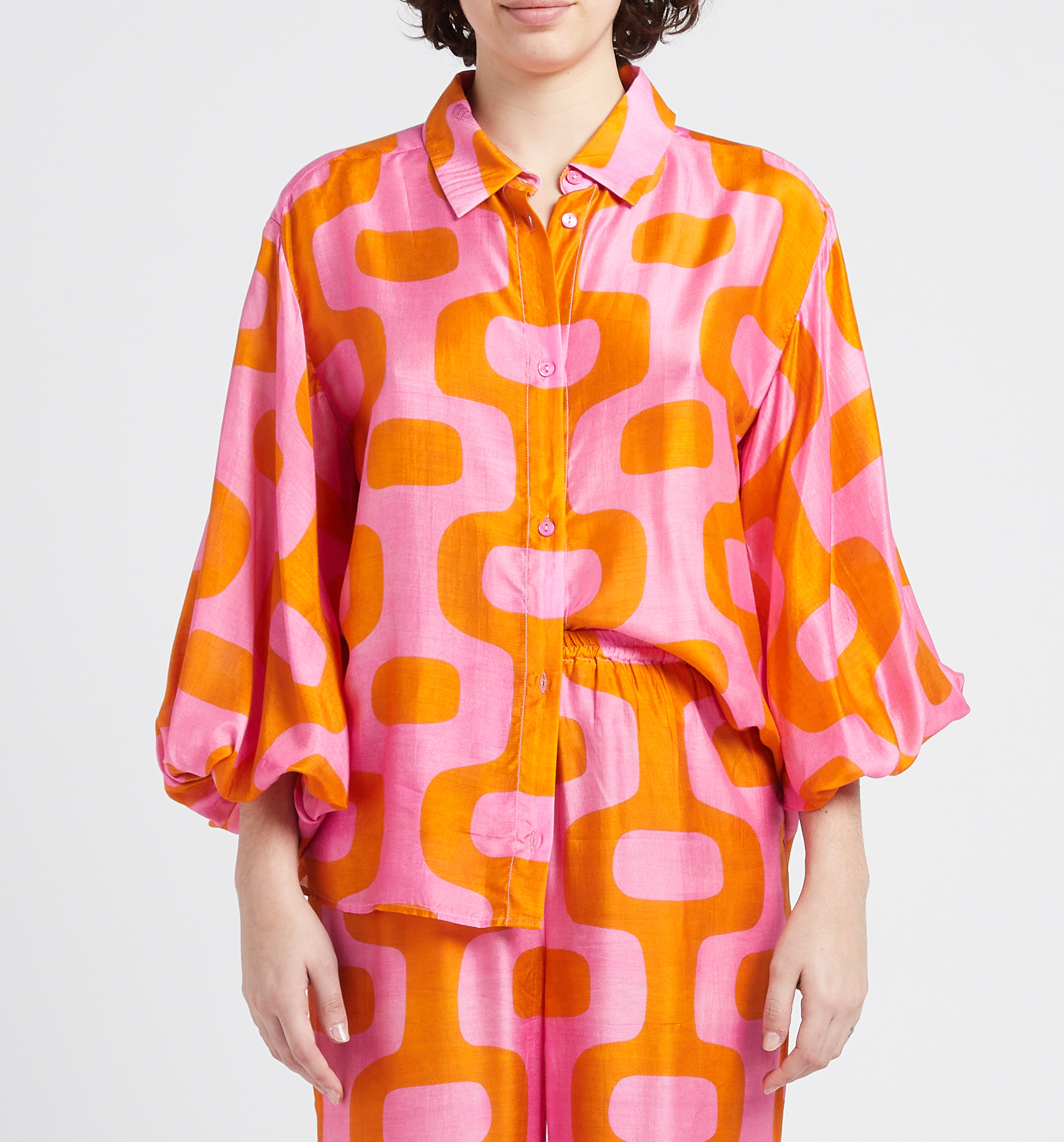 Graphic-print fluid shirt SUNDRESS Multicolored
