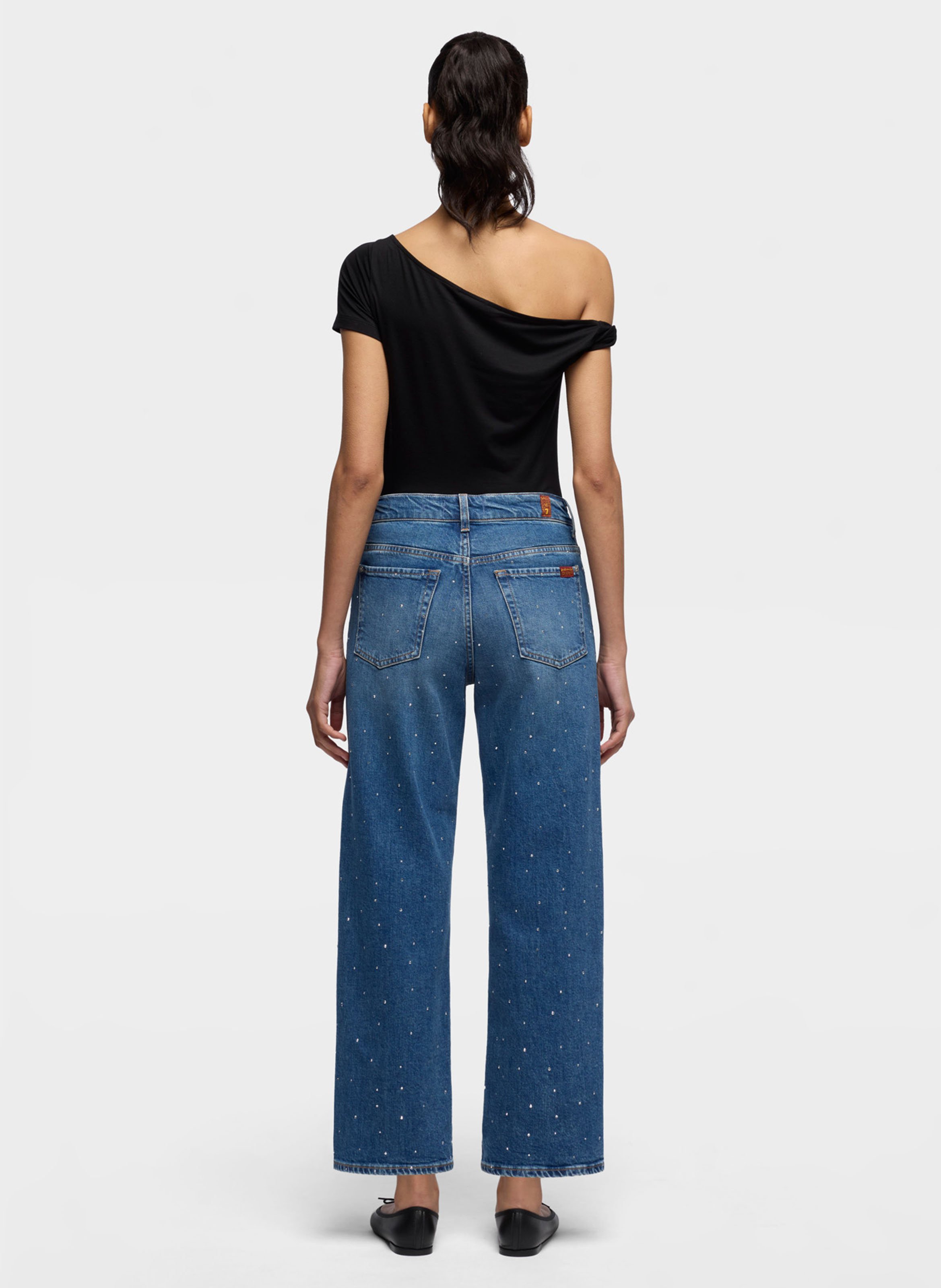 Straight Cut Jeans aus Baumwoll-Mix 7 FOR ALL MANKIND Blau
