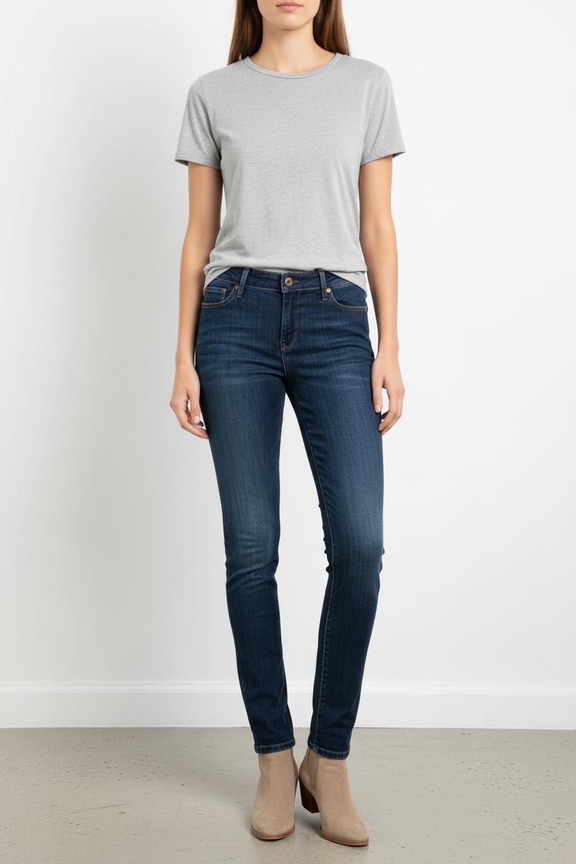 Cropped slim jeans with studs LEVI'S - Seconde main Blue