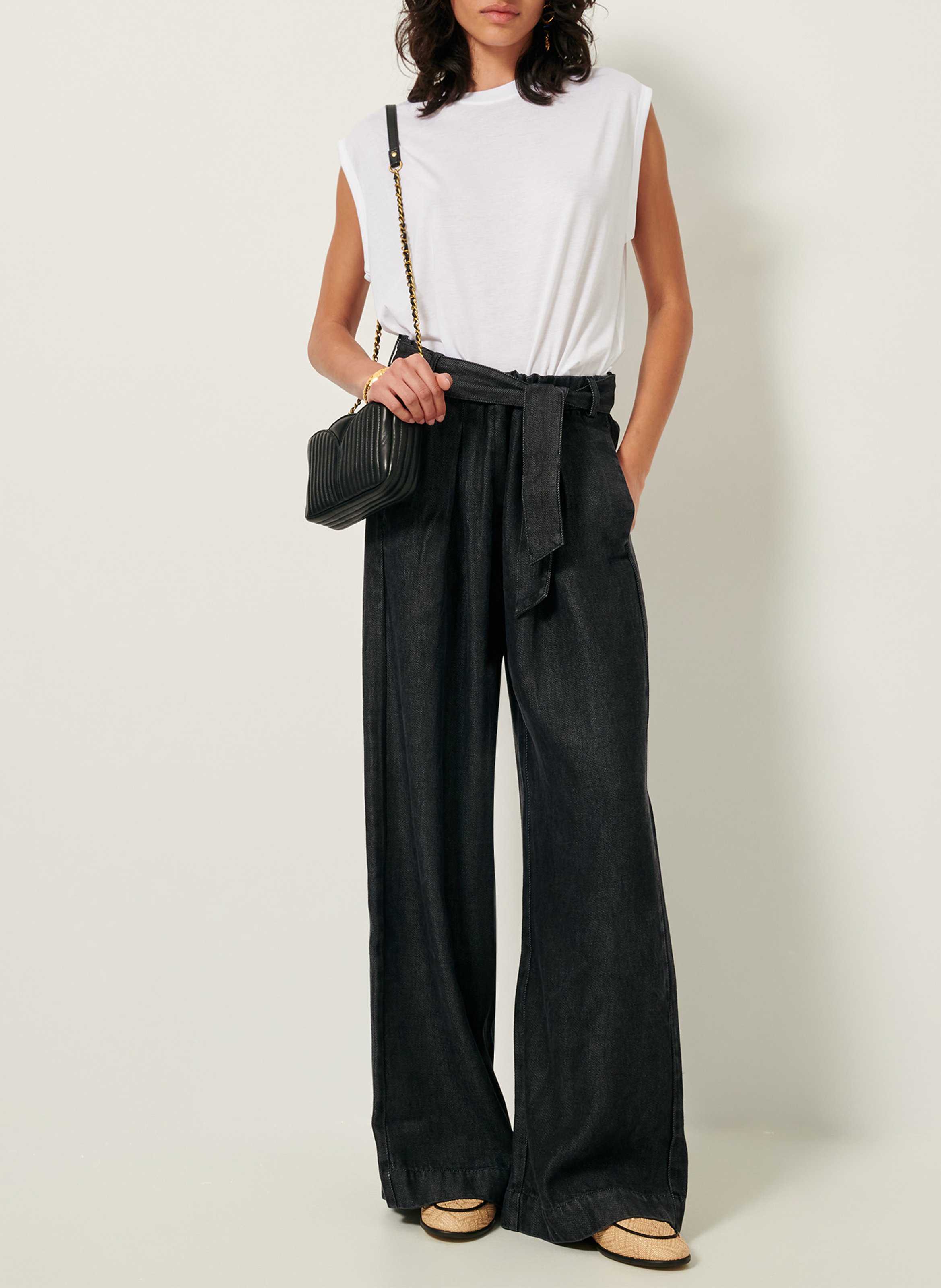 Tee-shirt ample col rond SESSUN Blanc