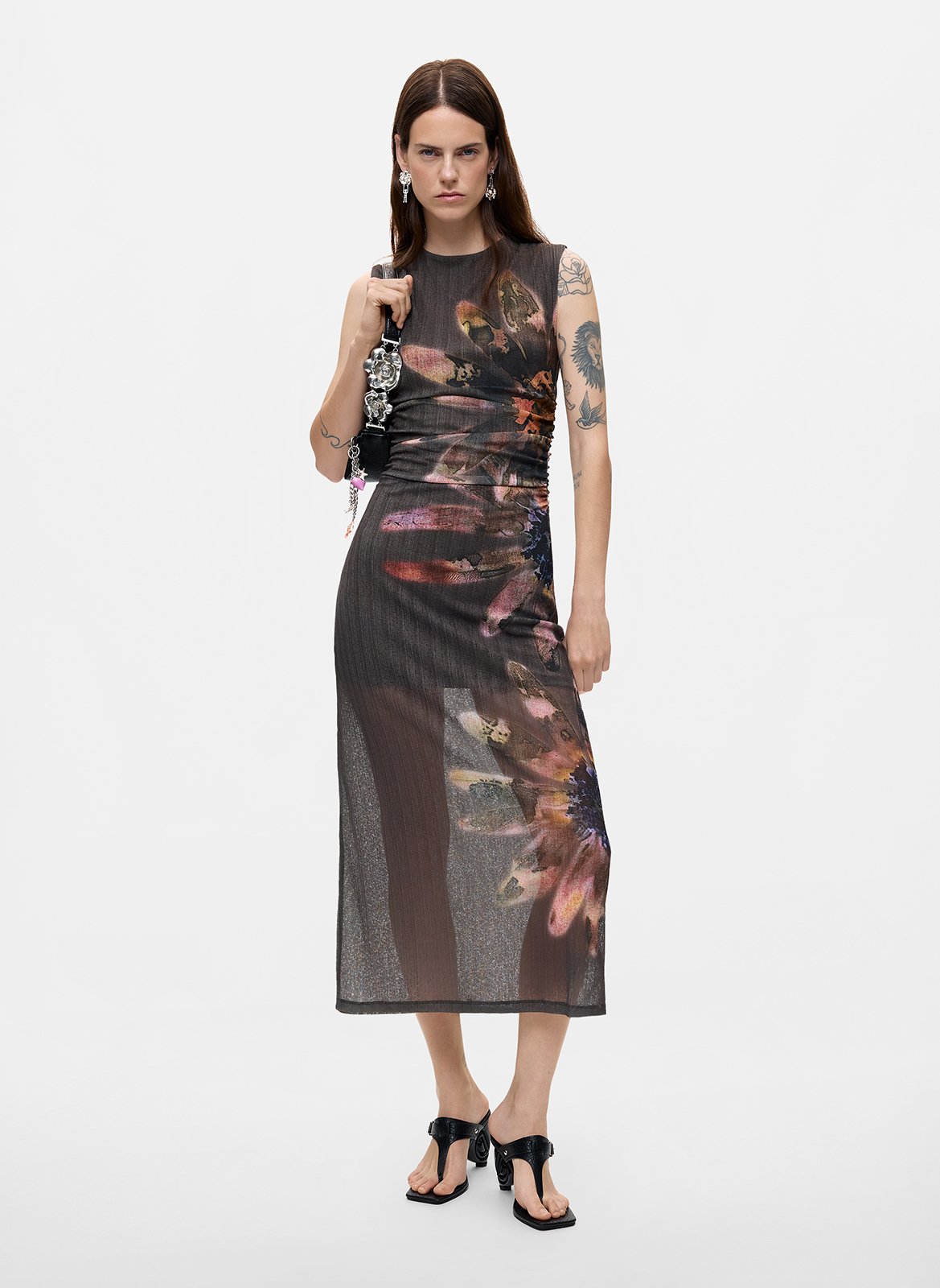 Robe longue moulante DESIGUAL Noir