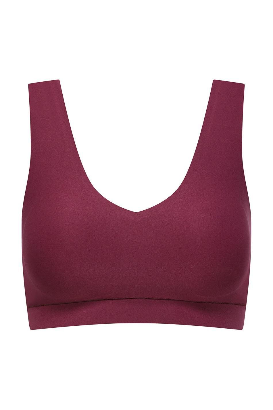 V-neck bralette with cups CHANTELLE Pink