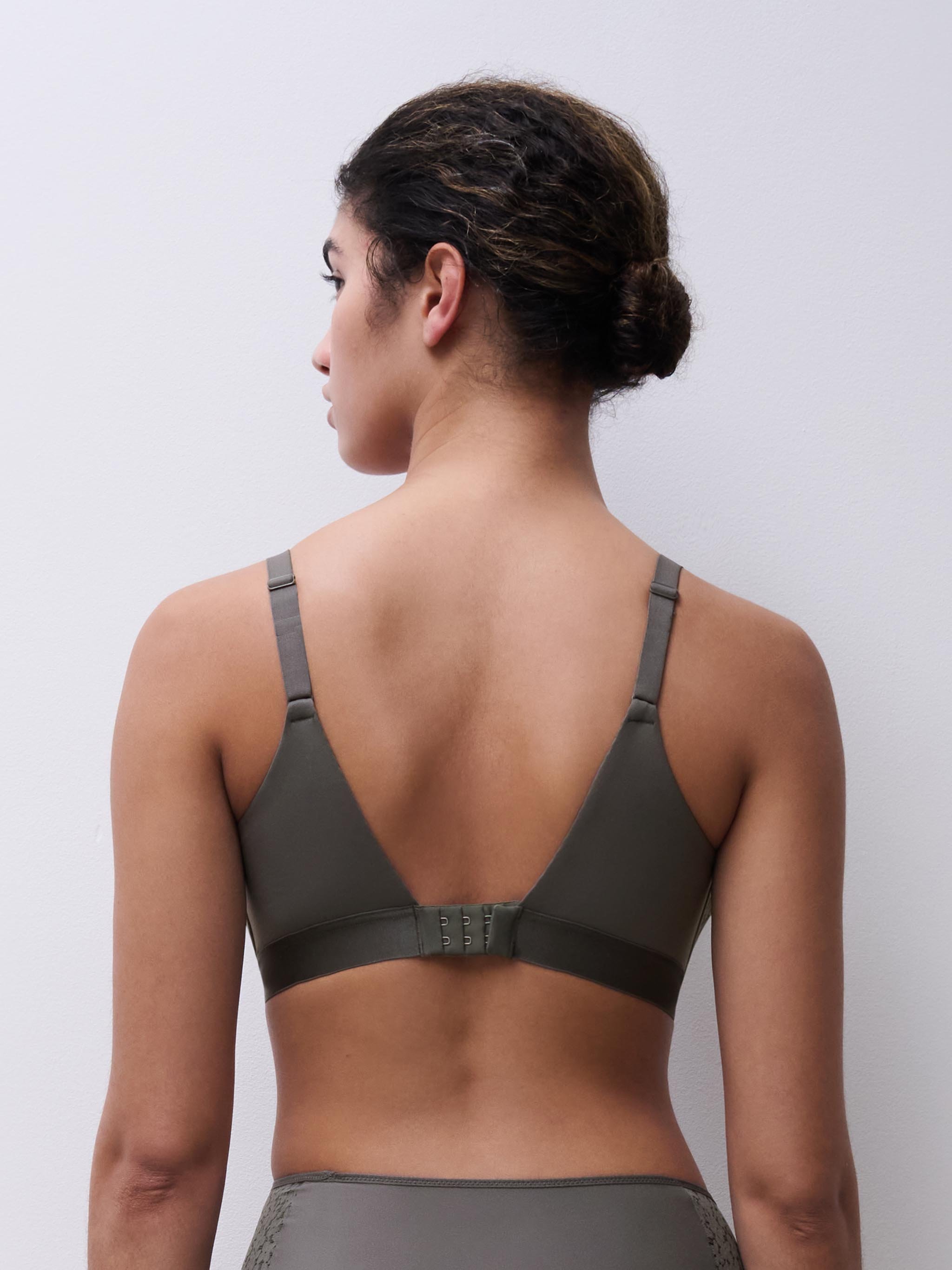 Non-wired support bra with cups CHANTELLE Grey